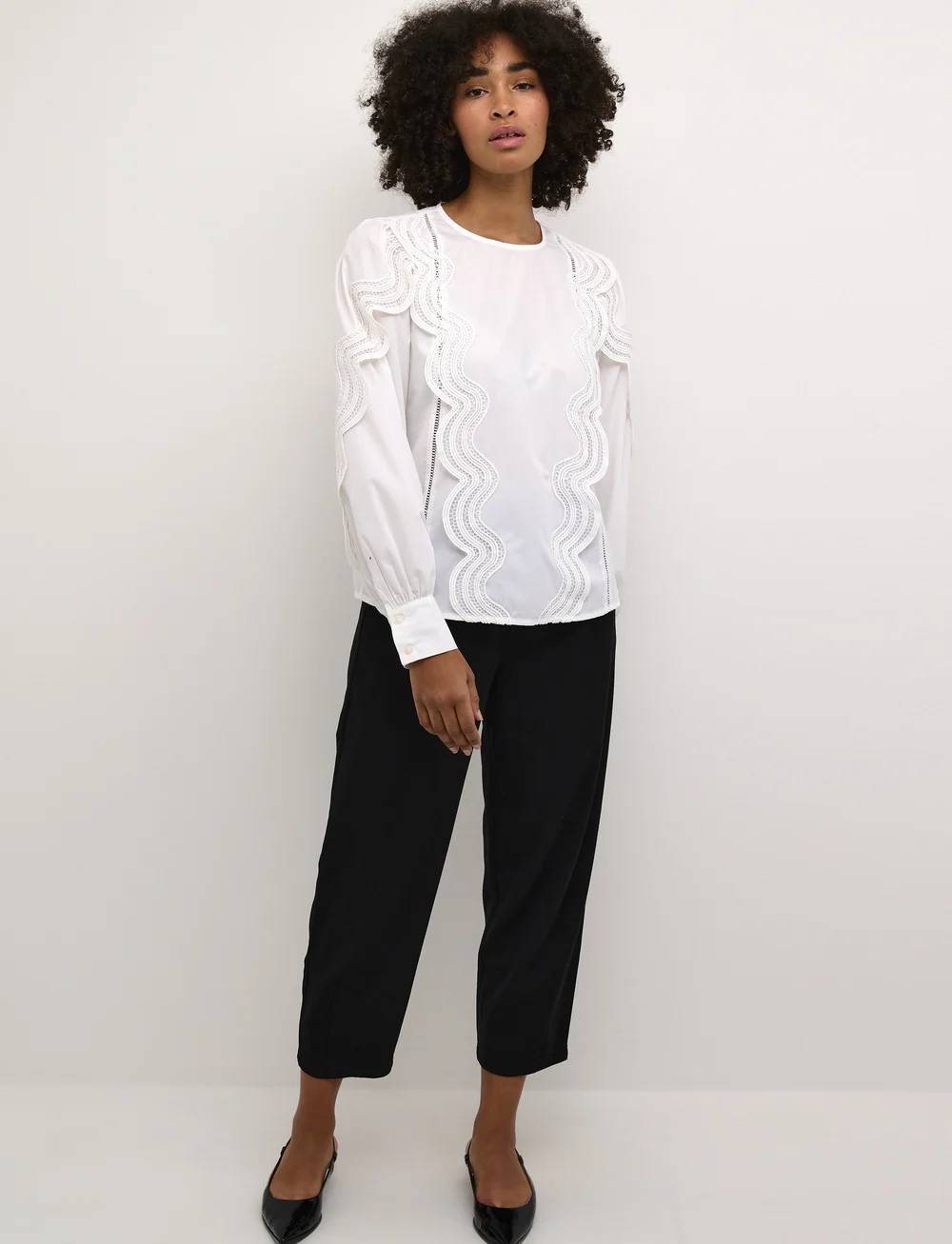 Kaffe - KAchristine Blouse - blūzes ar garām piedurknēm - optical white - 3