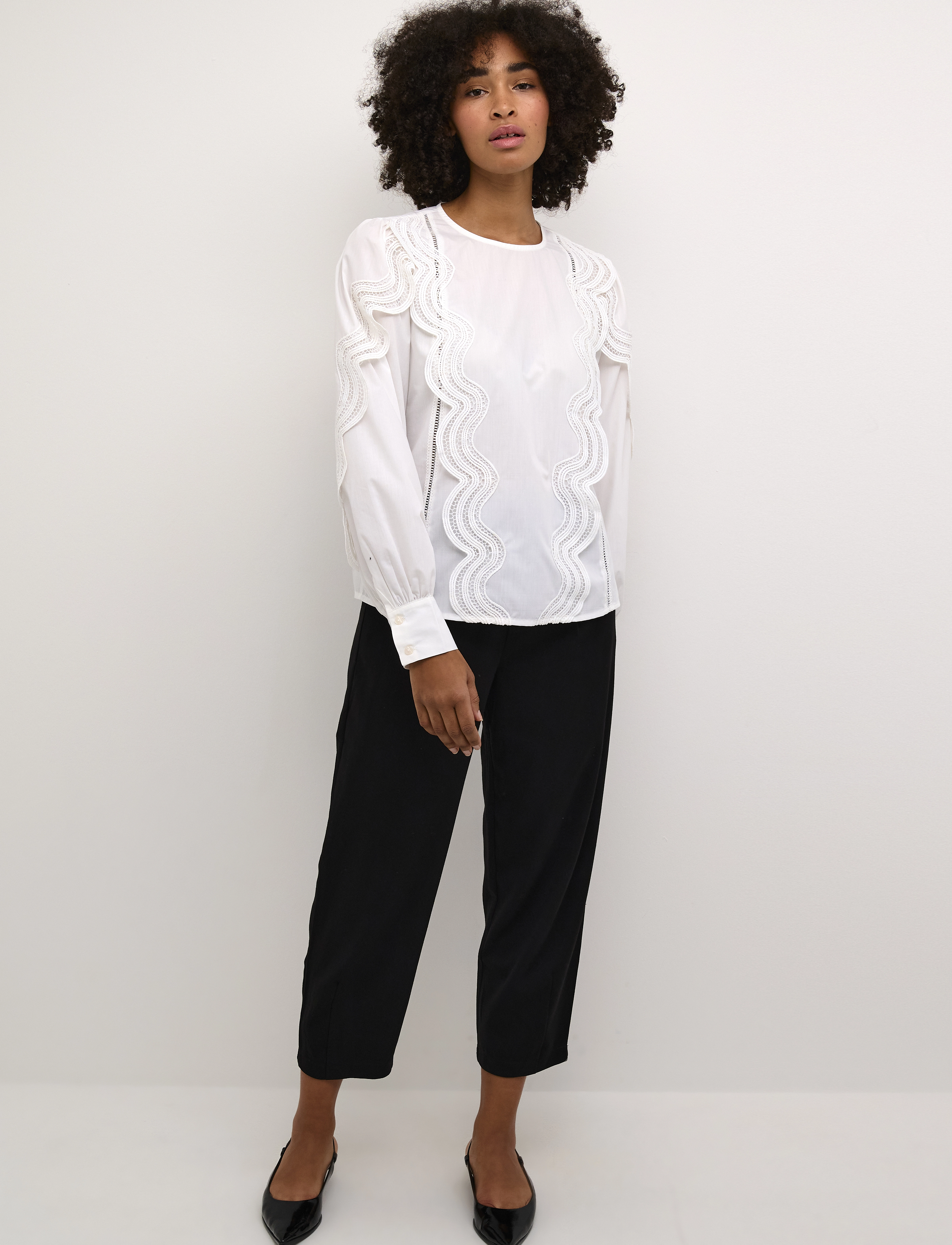 Kaffe - KAchristine Blouse - langärmlige blusen - optical white - 3