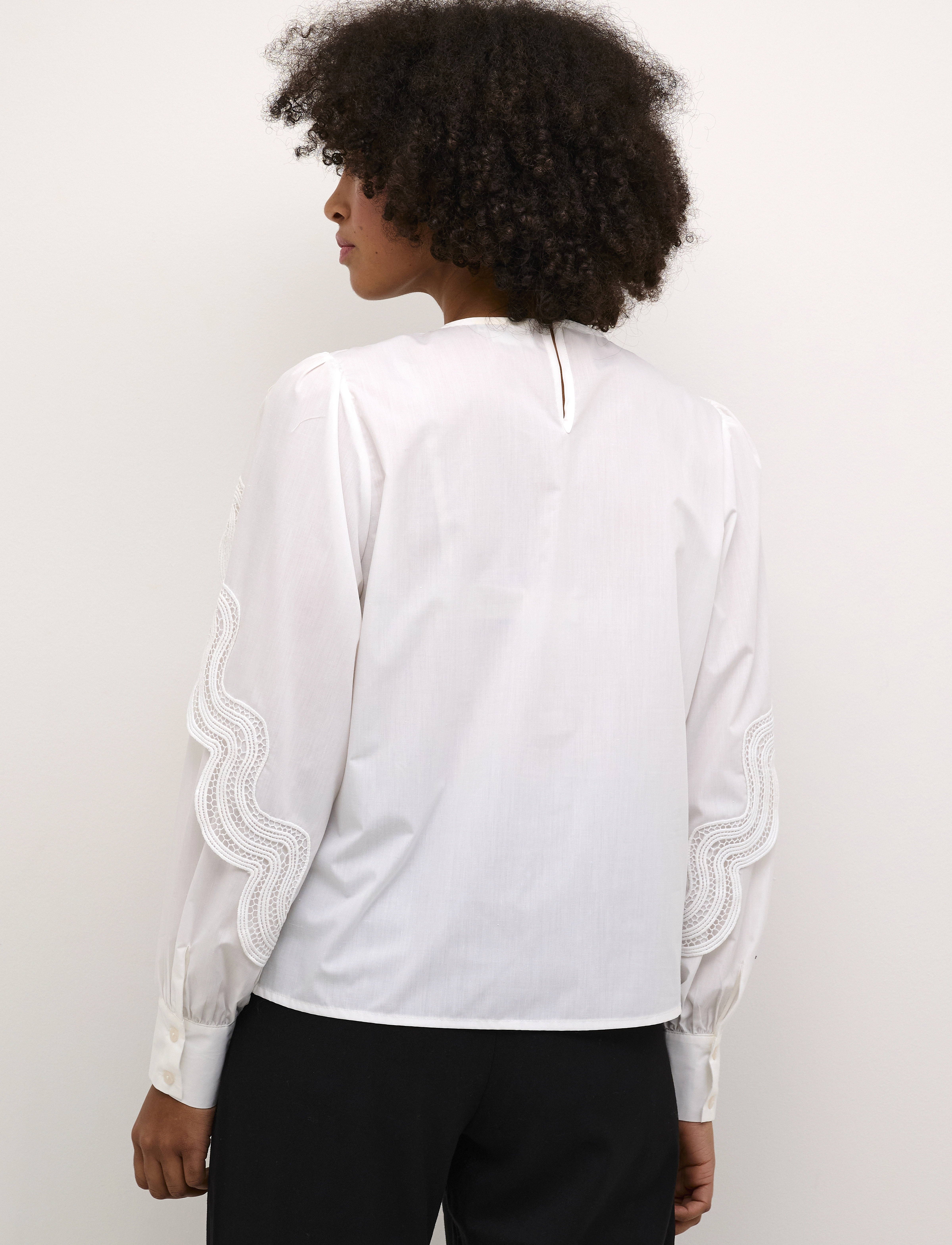 Kaffe - KAchristine Blouse - langärmlige blusen - optical white - 5