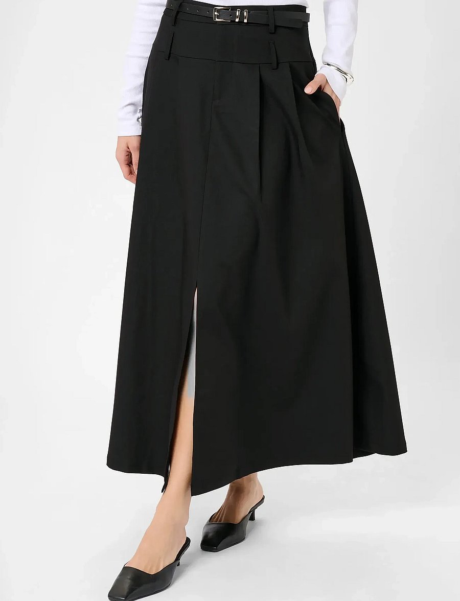 Kaffe - KAlissi Skirt - plisserade kjolar - black deep - 0