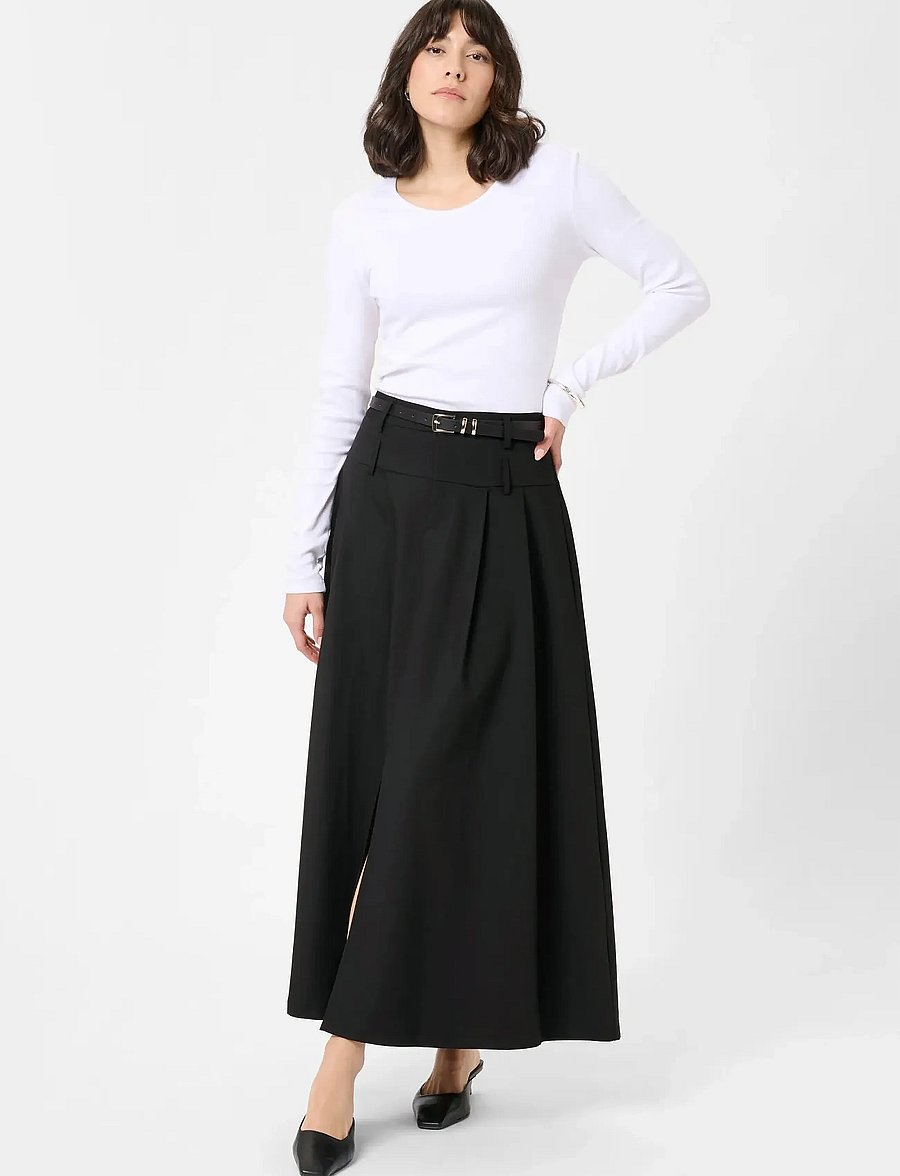 Kaffe - KAlissi Skirt - plisserade kjolar - black deep - 3