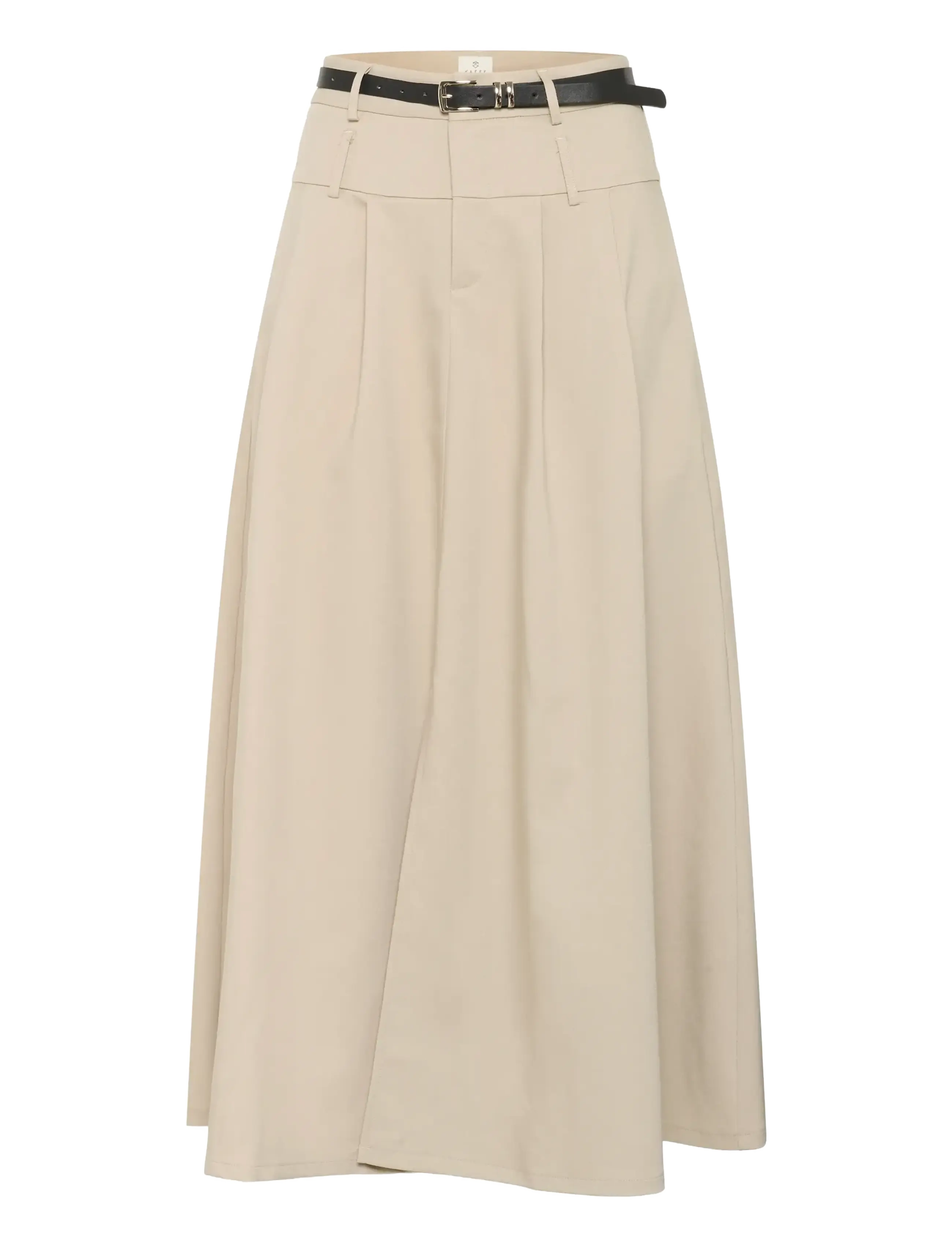 Kaffe KAlissi Skirt - Plisserede nederdele - FEATHER GRAY / beige