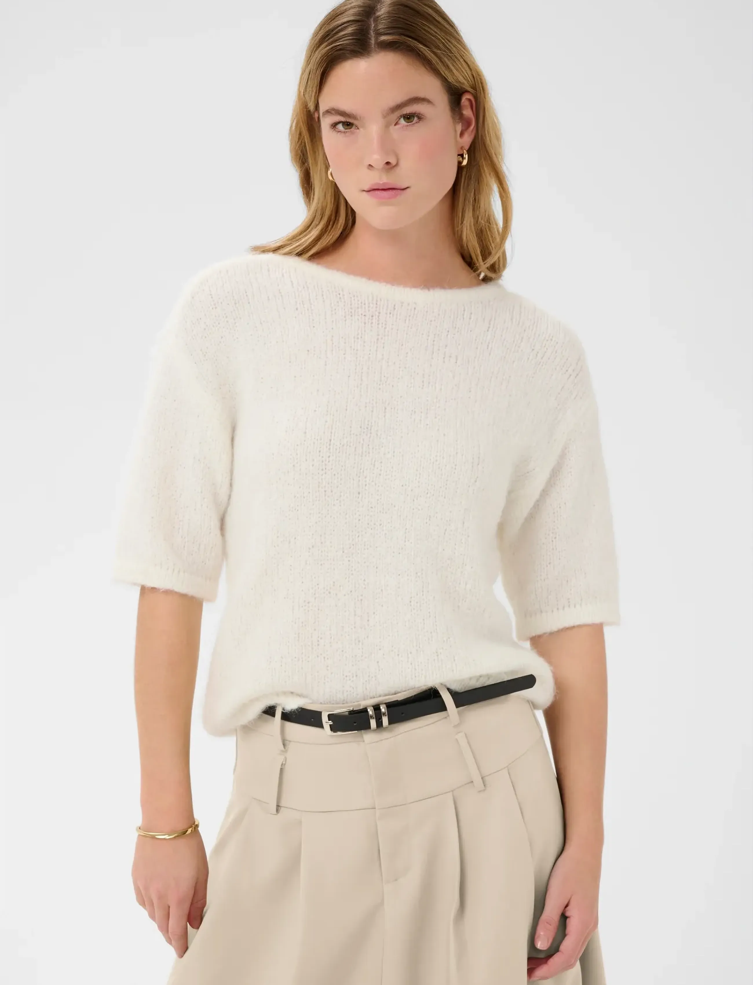 Kaffe KAlissi Skirt - Maxi skirts - FEATHER GRAY / beige