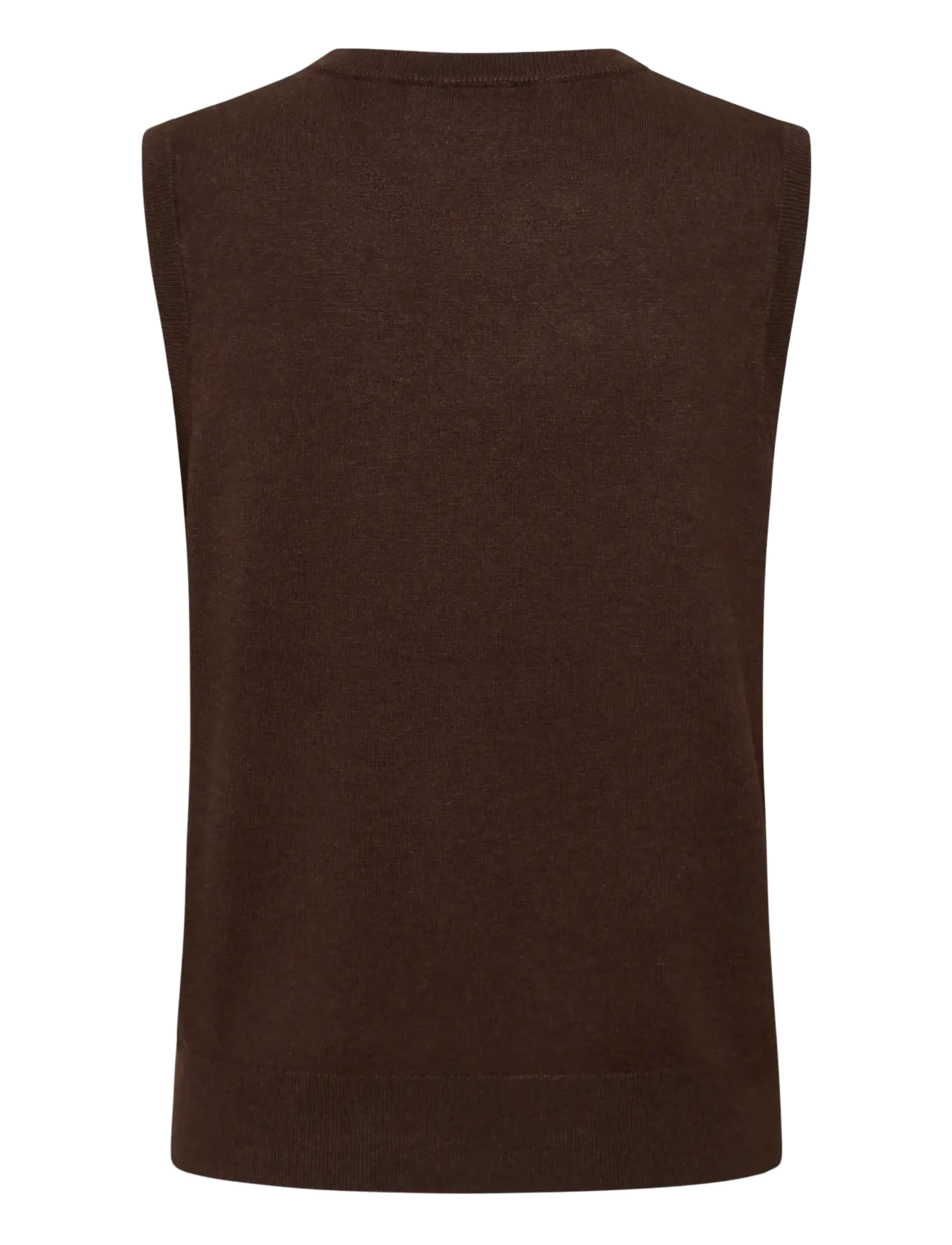 Kaffe - KAlizza Knit Slipover - laveste priser - chocolate brown melange - 1