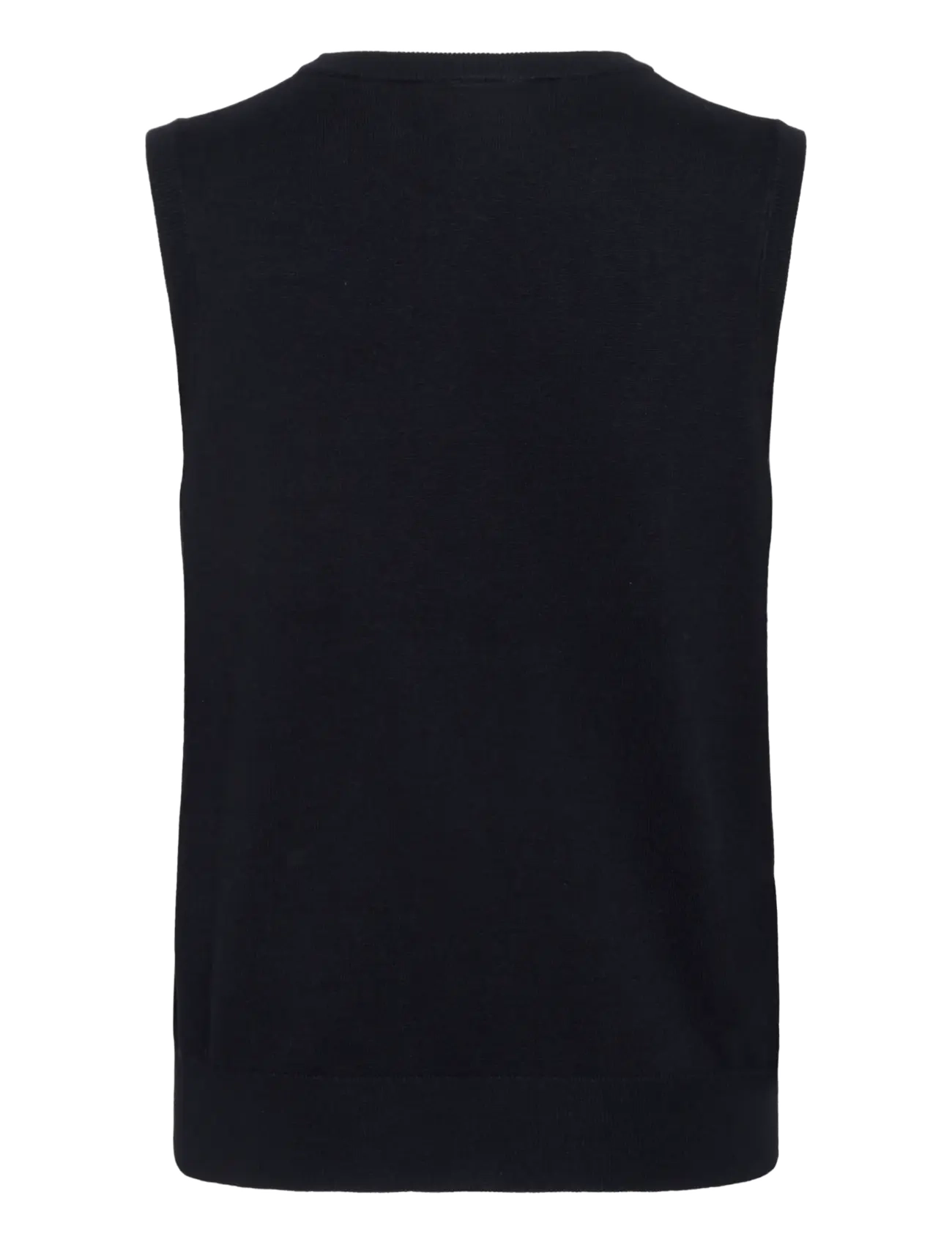 Kaffe - KAlizza Knit Slipover - knitted vests - black deep - 2