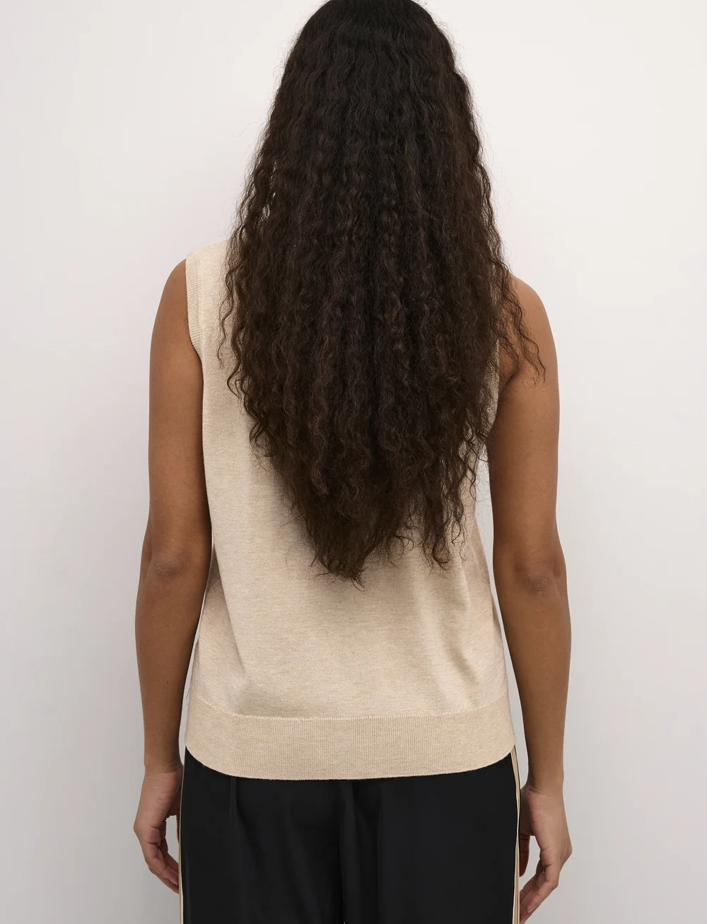 Kaffe - KAlizza Knit Slipover - kootud vestid - feather gray melange - 4