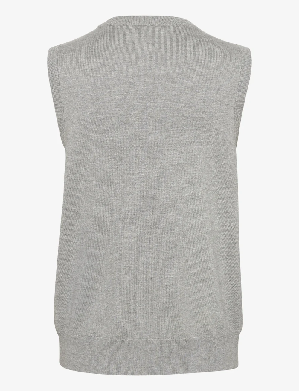 Kaffe - KAlizza Knit Slipover - kootud vestid - grey melange - 2