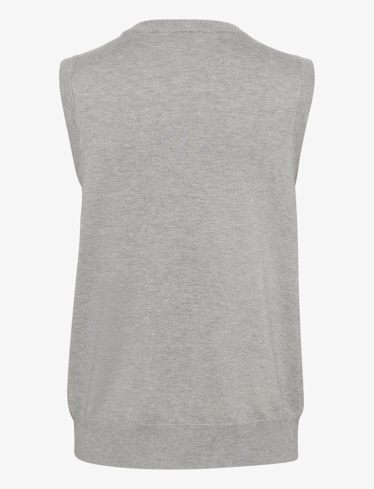 Kaffe - KAlizza Knit Slipover - laveste priser - grey melange - 2