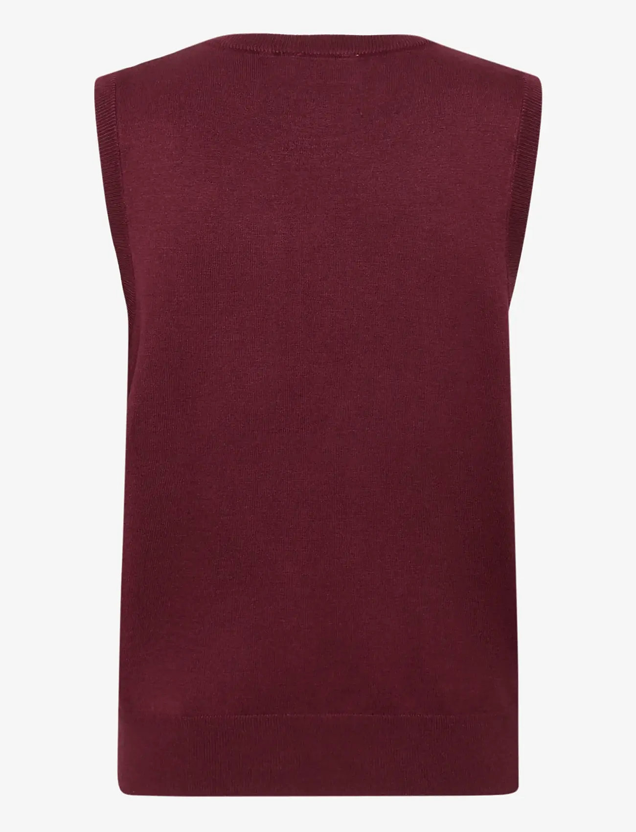 Kaffe - KAlizza Knit Slipover - strikveste - windsor wine - 1