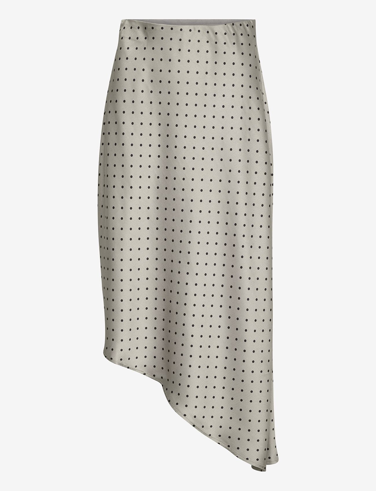 Kaffe - KAdonna Skirt - satīna svārki - steeple gray/black dot - 1