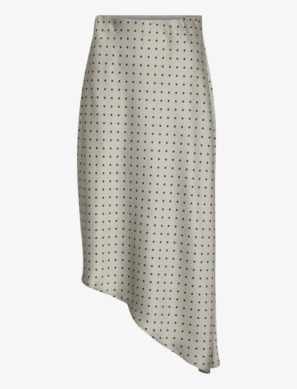 Kaffe - KAdonna Skirt - satinnederdele - steeple gray/black dot - 1