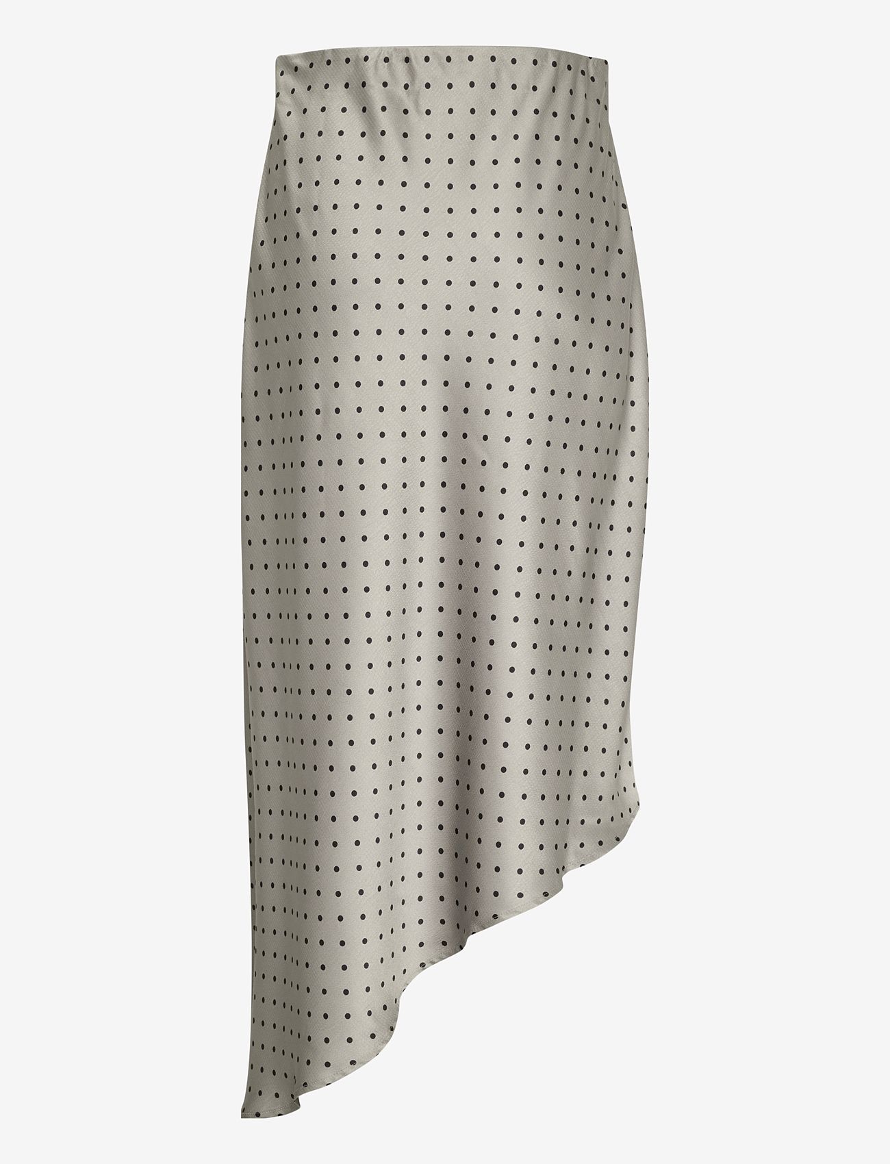 Kaffe - KAdonna Skirt - satīna svārki - steeple gray/black dot - 2