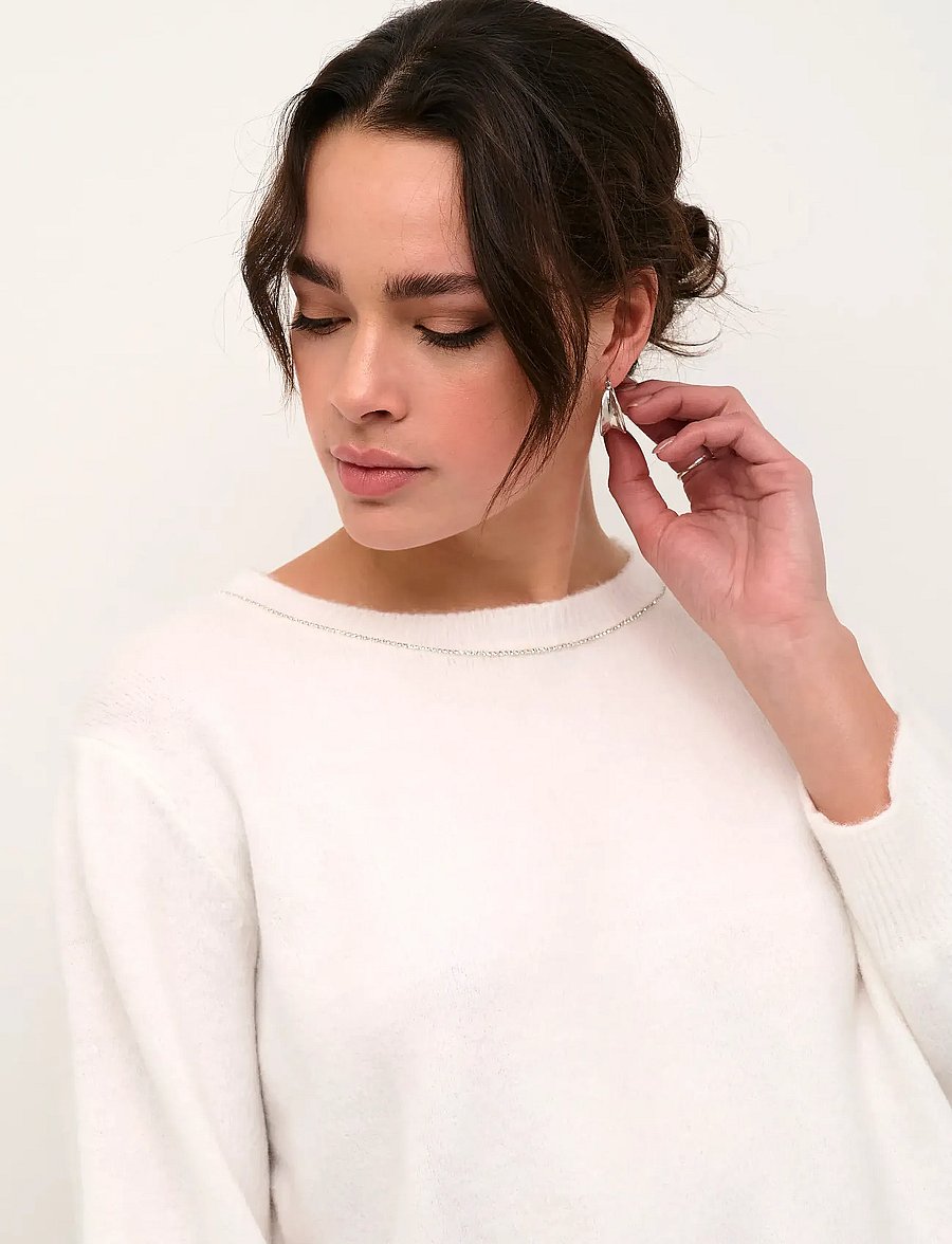 Kaffe - KAmeridith Pullover - pullover - chalk cc. - 5
