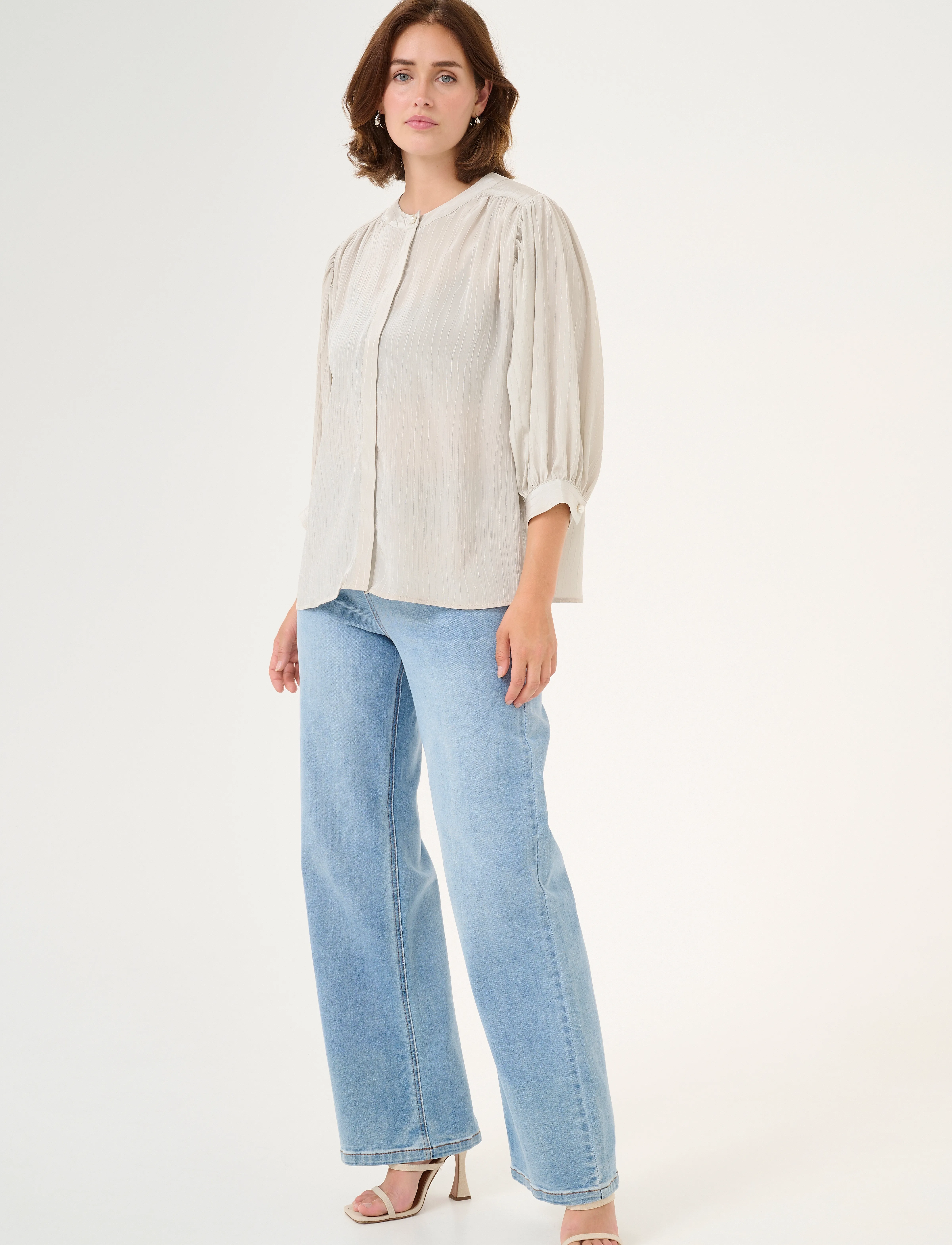 Kaffe - KAolina Shirt - krekli ar īsām piedurknēm - moonstruck - 3