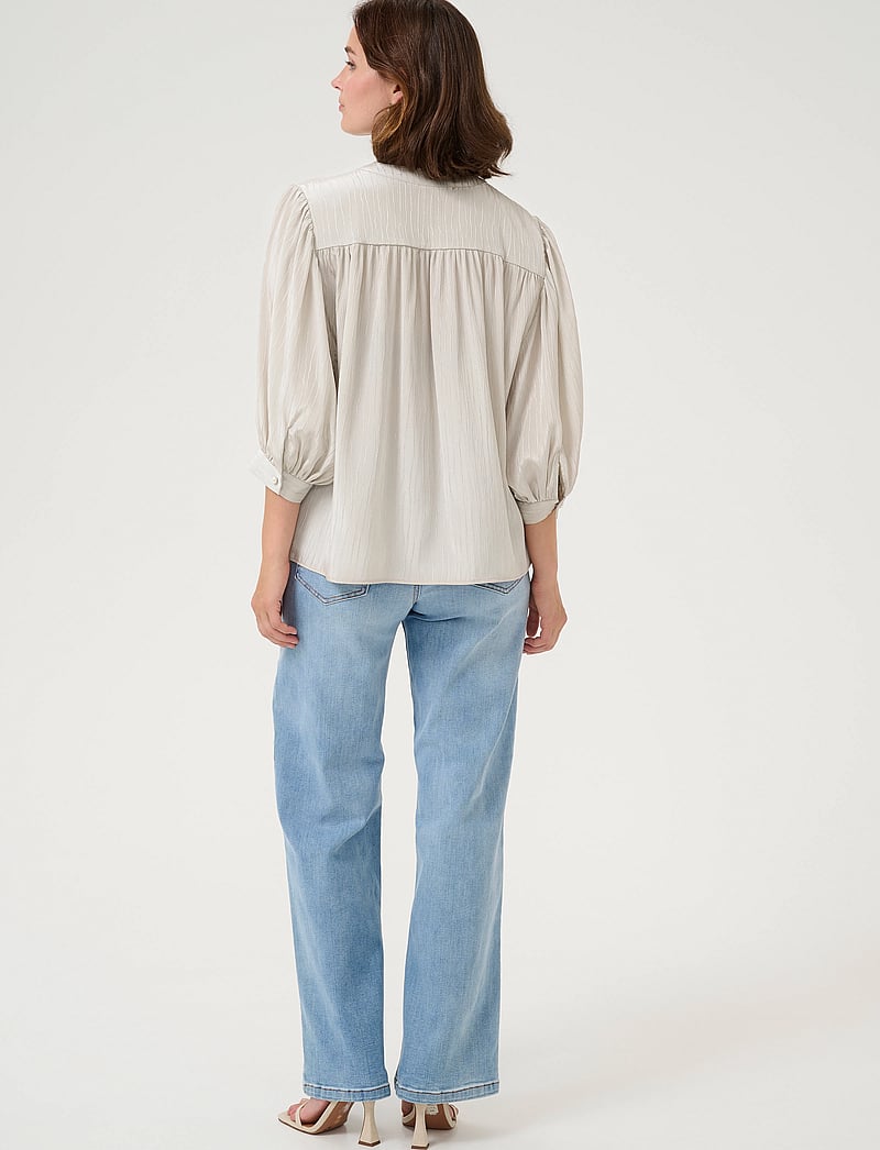 Kaffe - KAolina Shirt - kurzärmlige hemden - moonstruck - 4