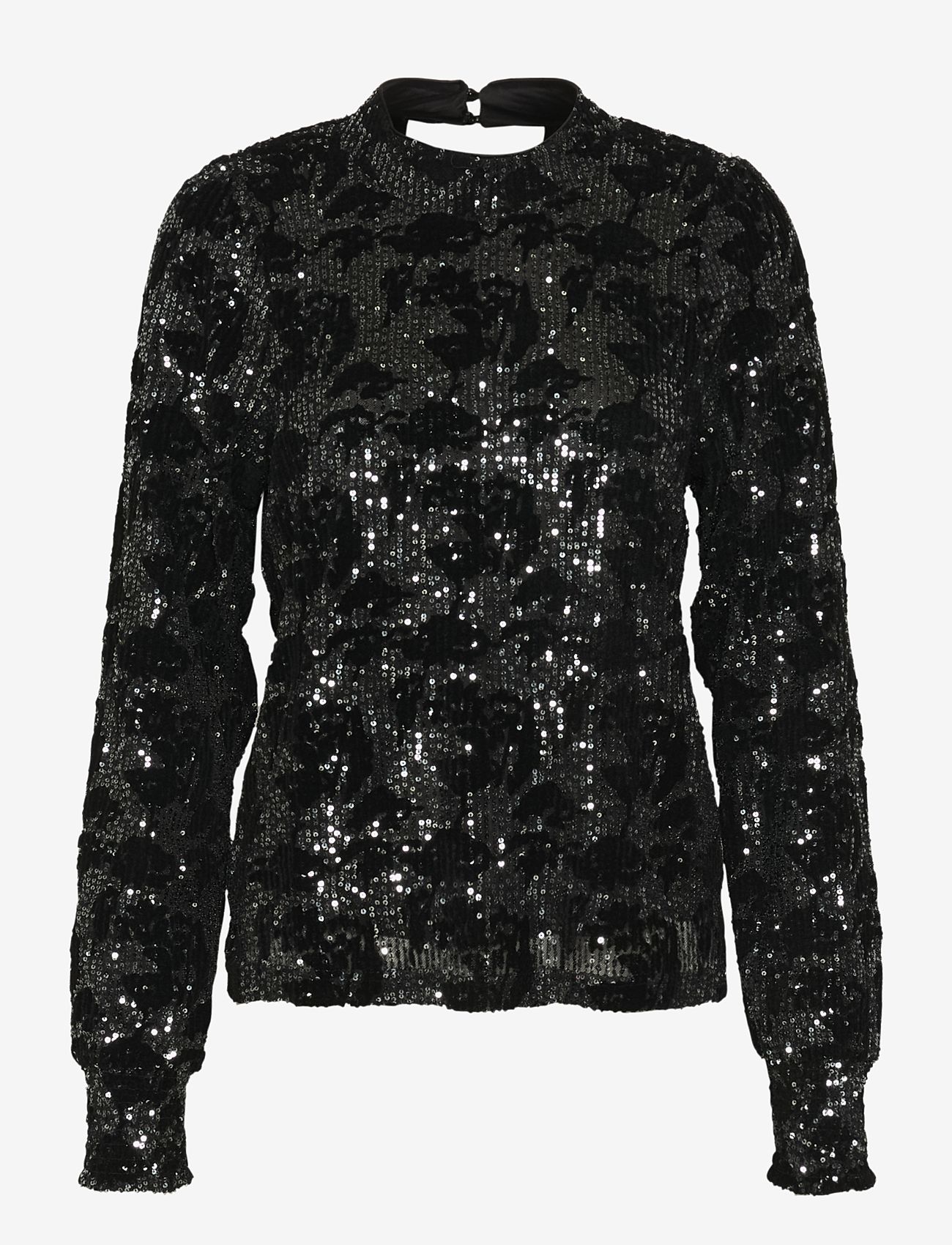 Kaffe - KAgrit Sequin Blouse - black/dark silver sequin - 0