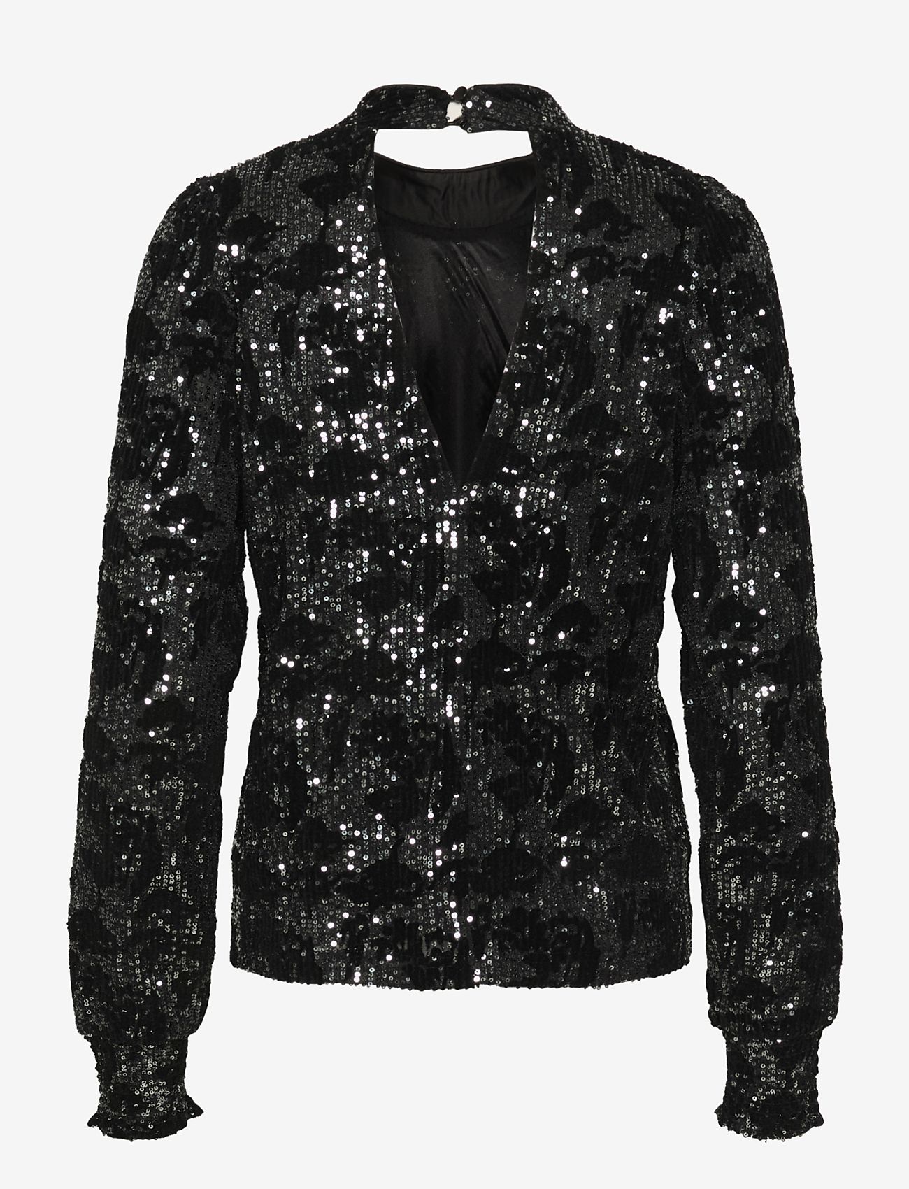 Kaffe - KAgrit Sequin Blouse - black/dark silver sequin - 1