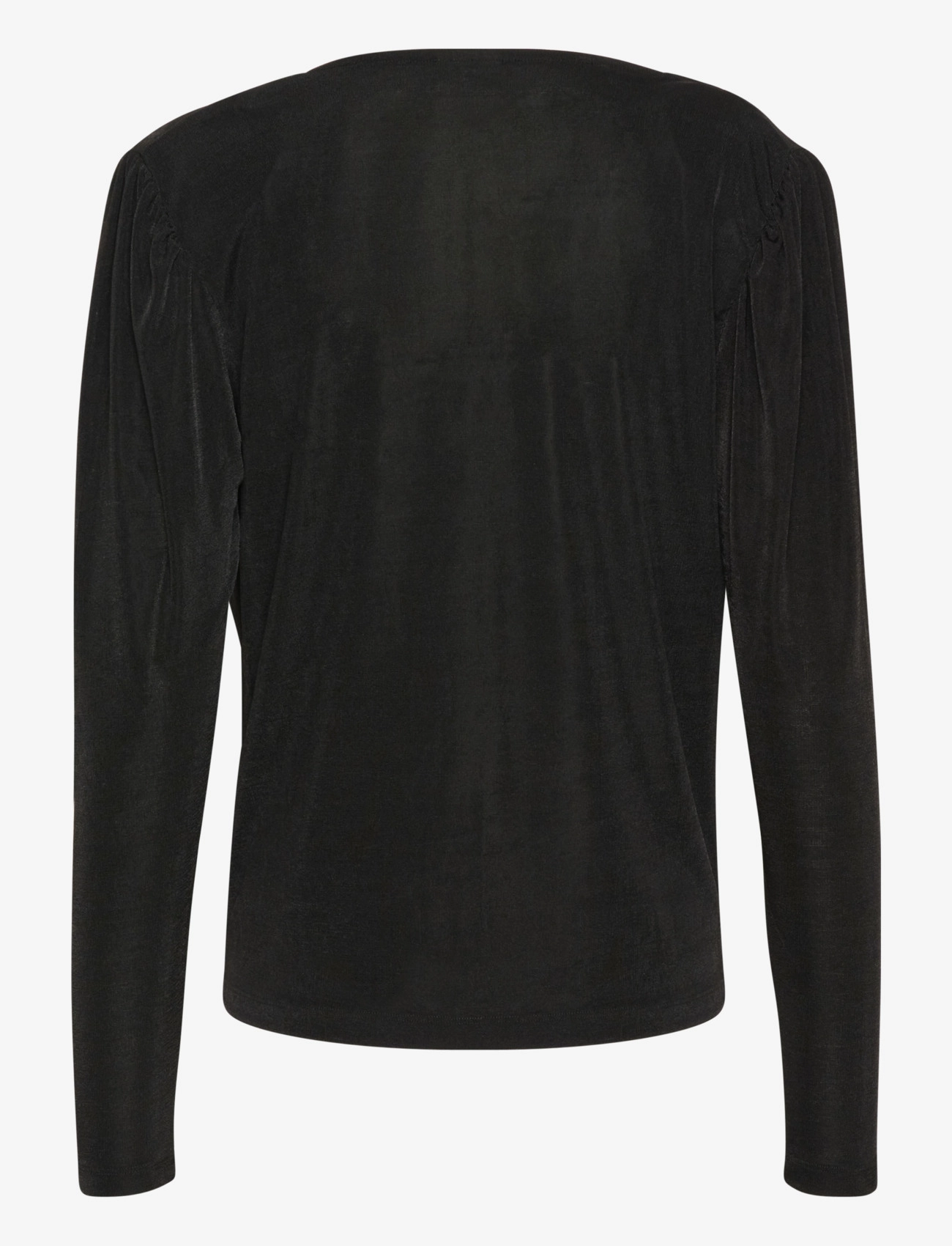 Kaffe - KAgina Jersey Blouse - langärmlige blusen - black deep - 1