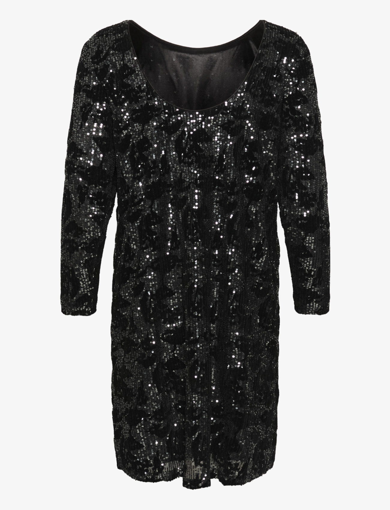Kaffe - KAgritt Sequin Dress - partykleider - black/dark silver sequin - 2