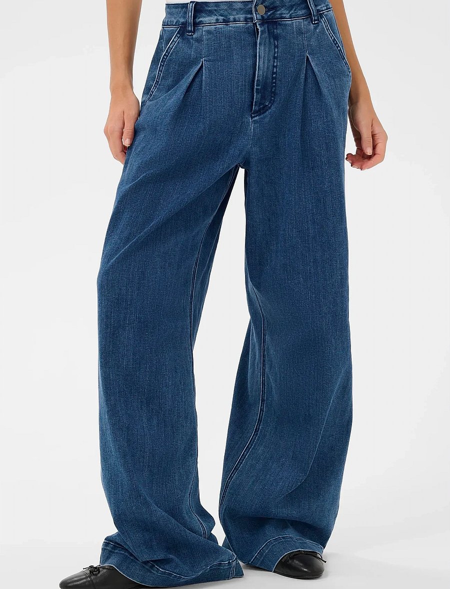 Kaffe - KAlea Wide Jeans - hosen mit weitem bein - medium blue denim - 0