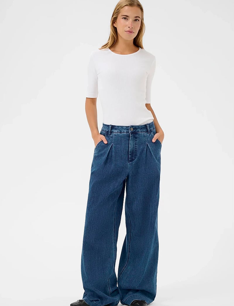 Kaffe - KAlea Wide Jeans - wide leg jeans - medium blue denim - 3