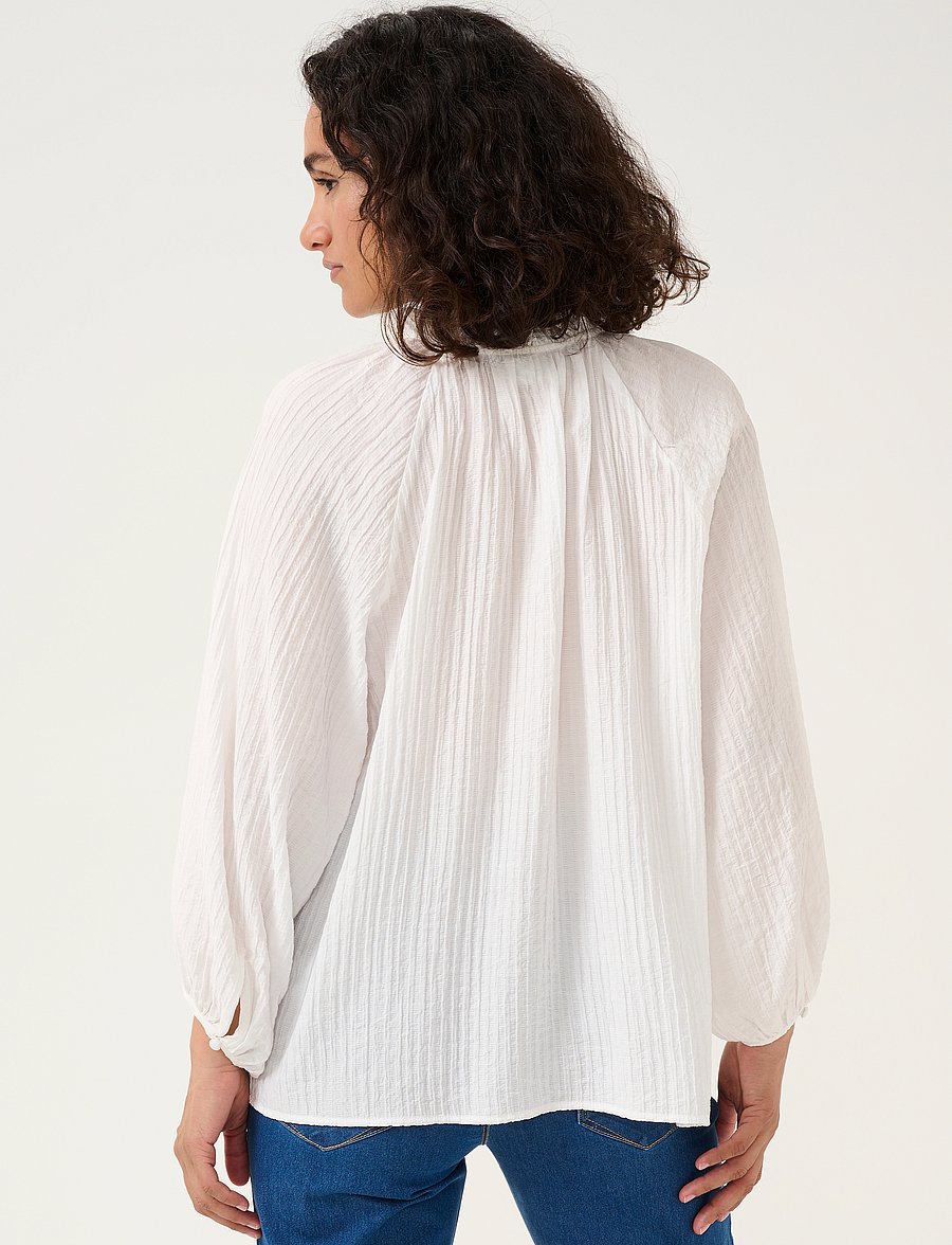 Kaffe - KAlianna Blouse - langermede bluser - chalk - 4