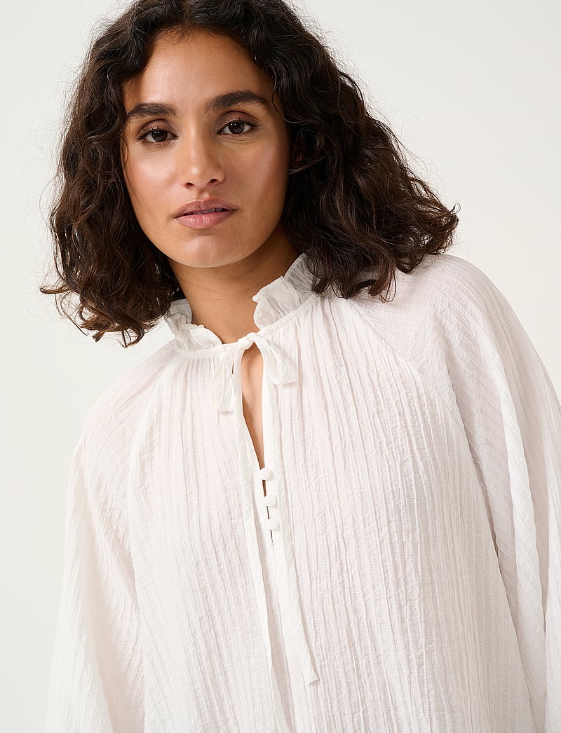 Kaffe - KAlianna Blouse - långärmade blusar - chalk - 5