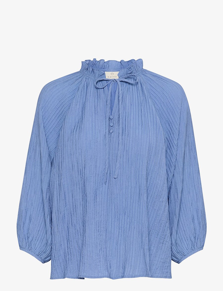 Kaffe - KAlianna Blouse - långärmade blusar - ebb and flow - 1