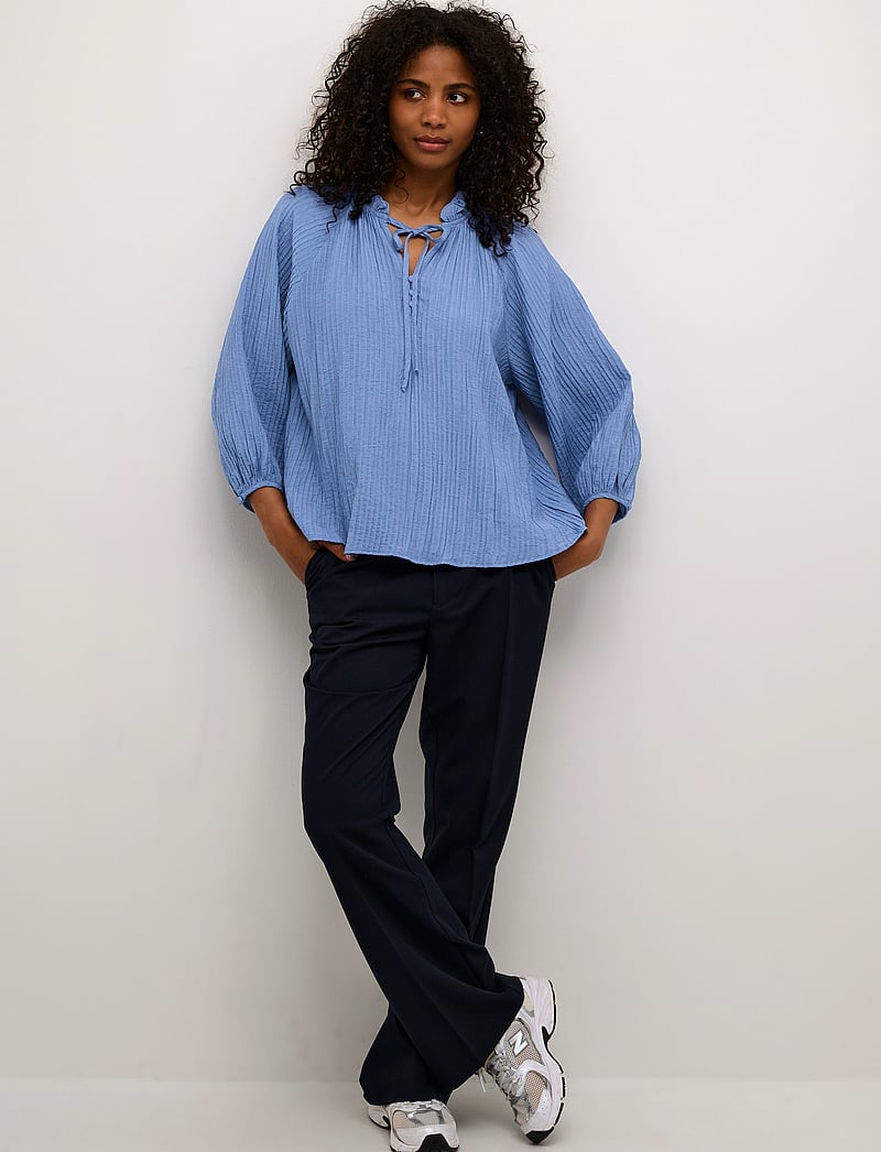 Kaffe - KAlianna Blouse - langärmlige blusen - ebb and flow - 3