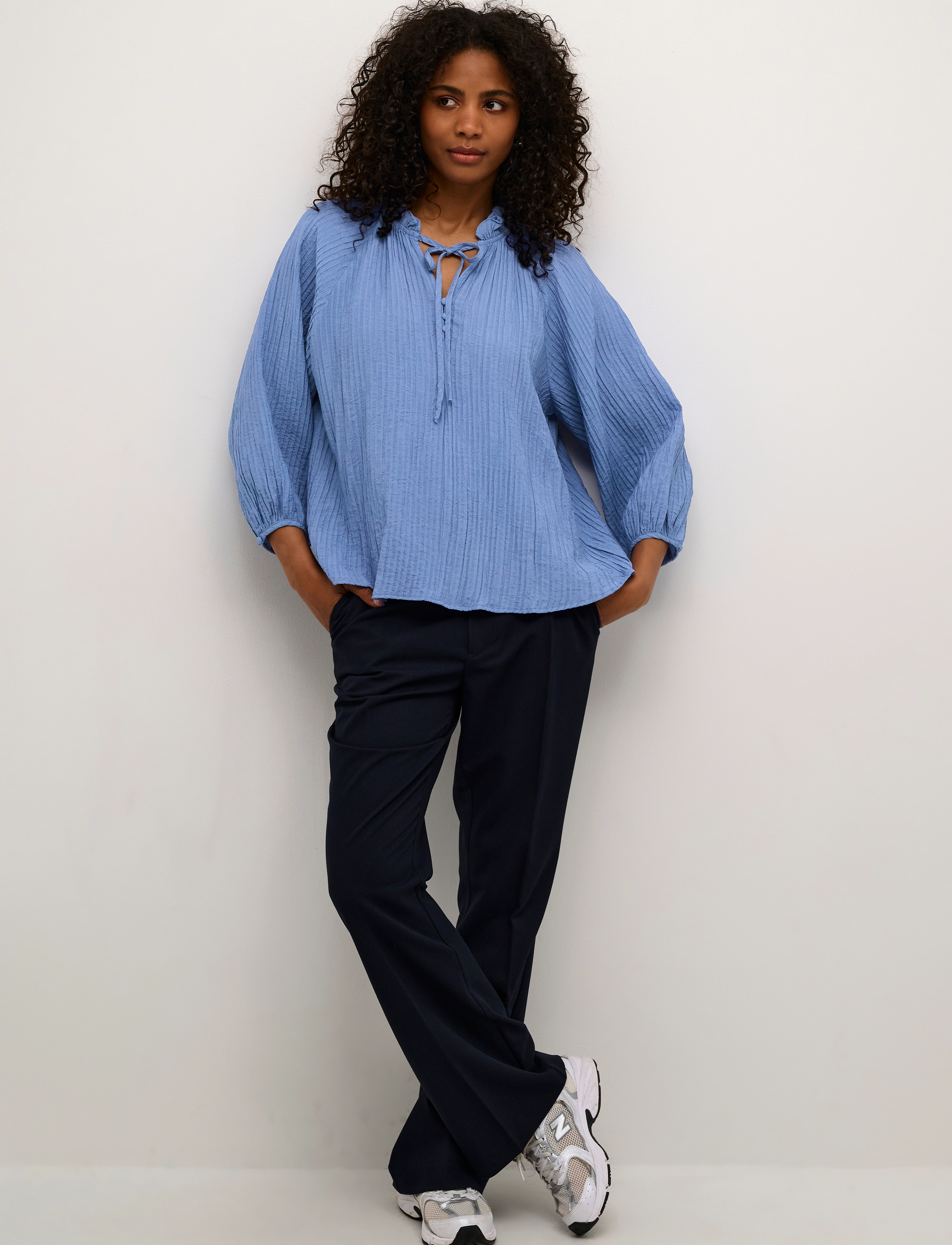 Kaffe - KAlianna Blouse - langermede bluser - ebb and flow - 3