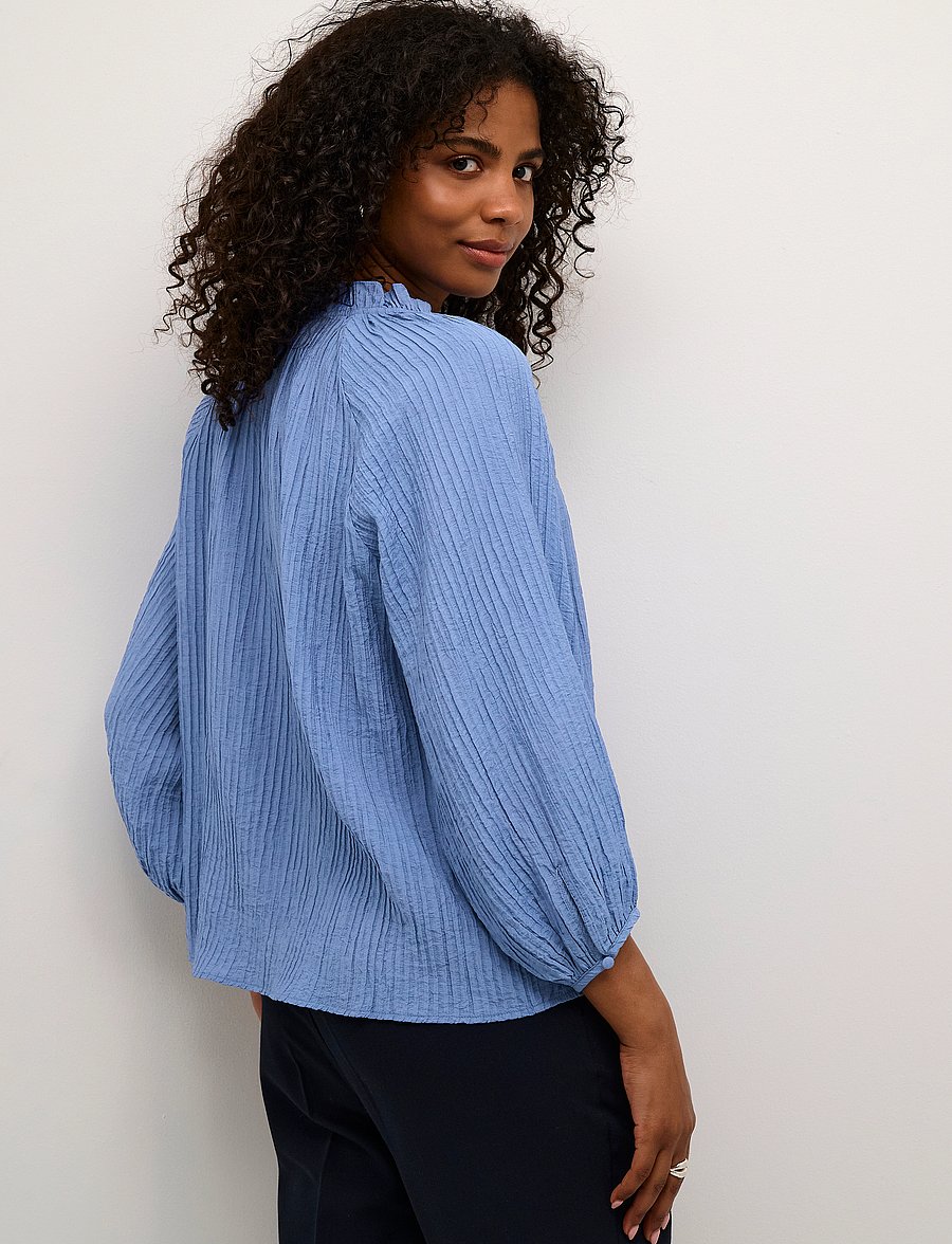 Kaffe - KAlianna Blouse - långärmade blusar - ebb and flow - 4