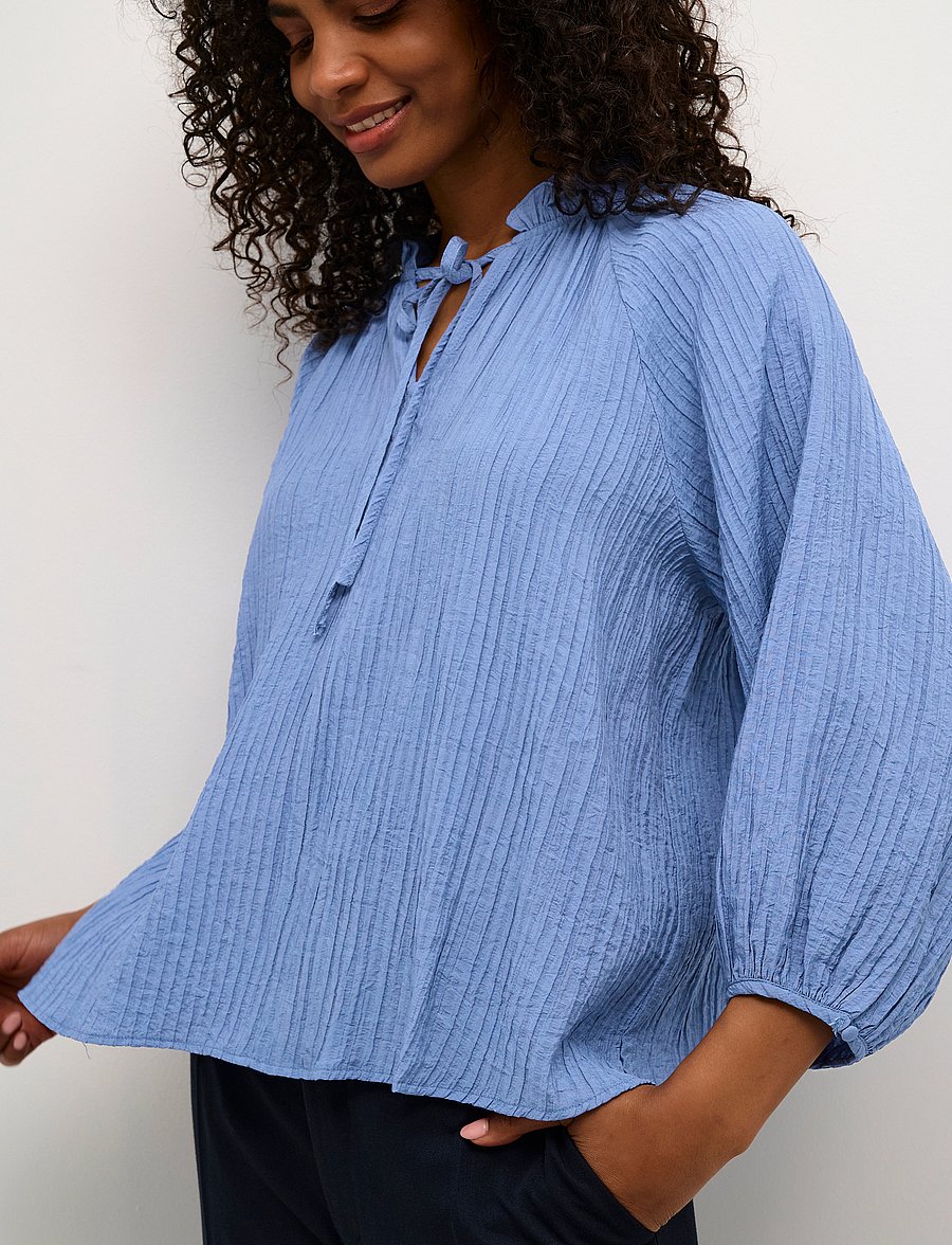 Kaffe - KAlianna Blouse - långärmade blusar - ebb and flow - 5