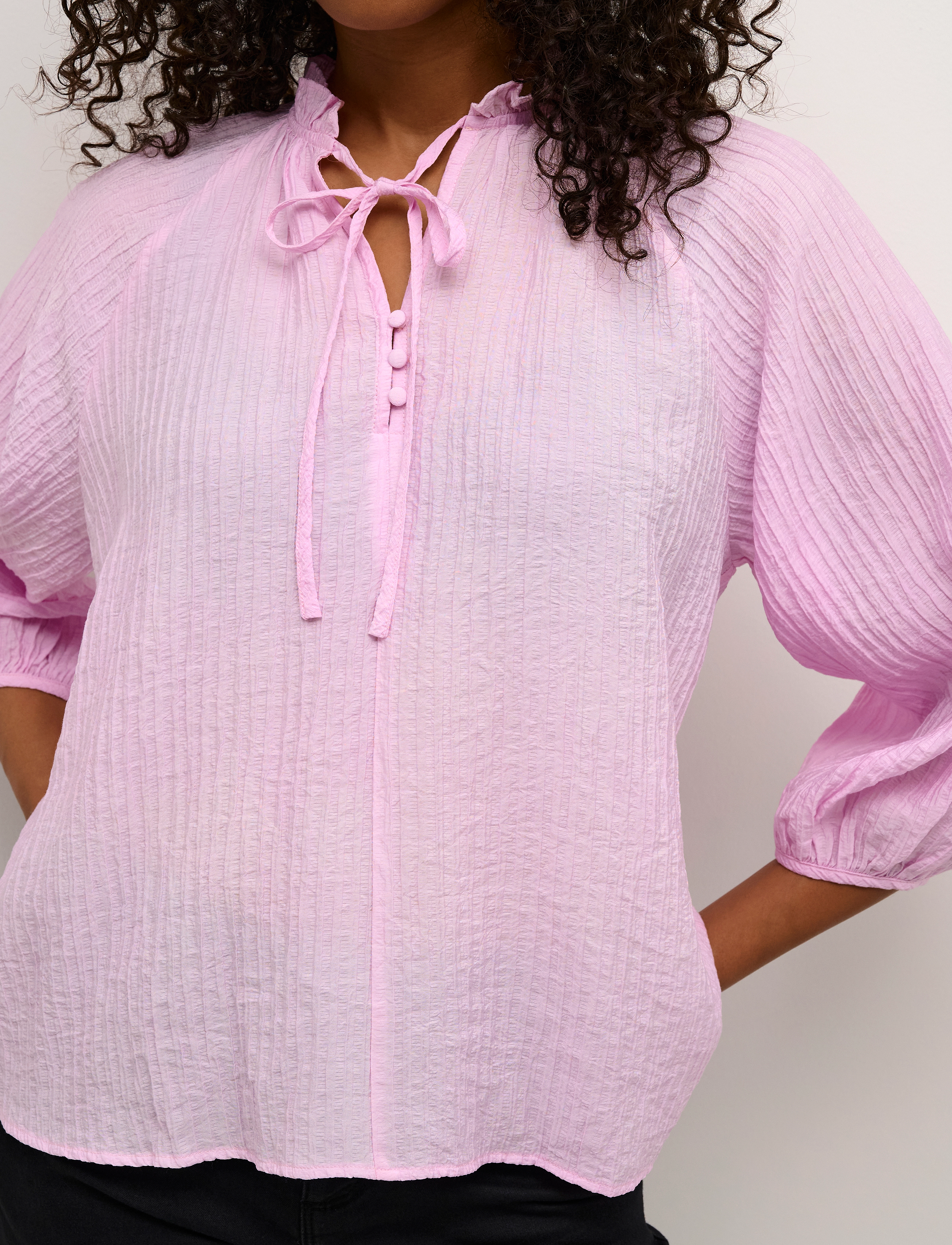 Kaffe - KAlianna Blouse - langærmede bluser - lilac snow - 5