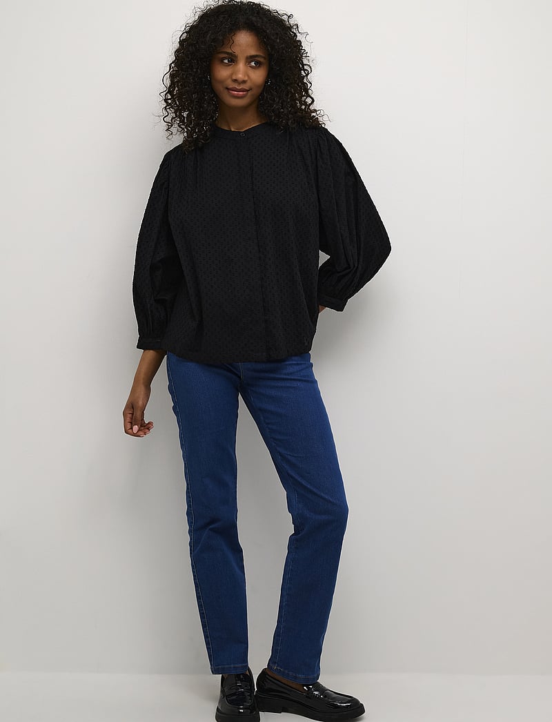Kaffe - KAroca Blouse - langärmlige blusen - black deep - 3