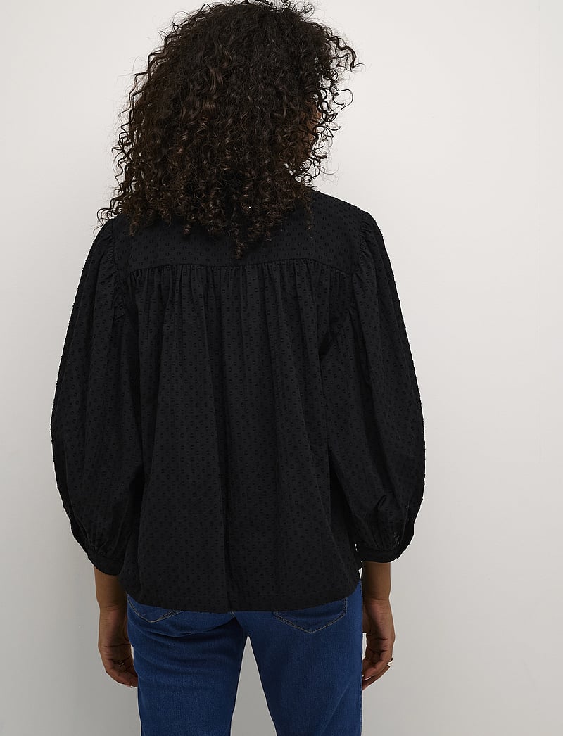 Kaffe - KAroca Blouse - langärmlige blusen - black deep - 4