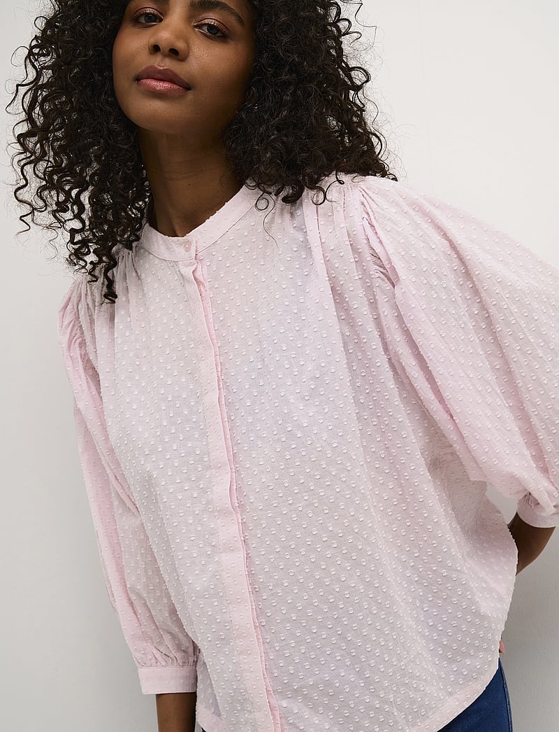 Kaffe - KAroca Blouse - langärmlige blusen - lilac snow - 5