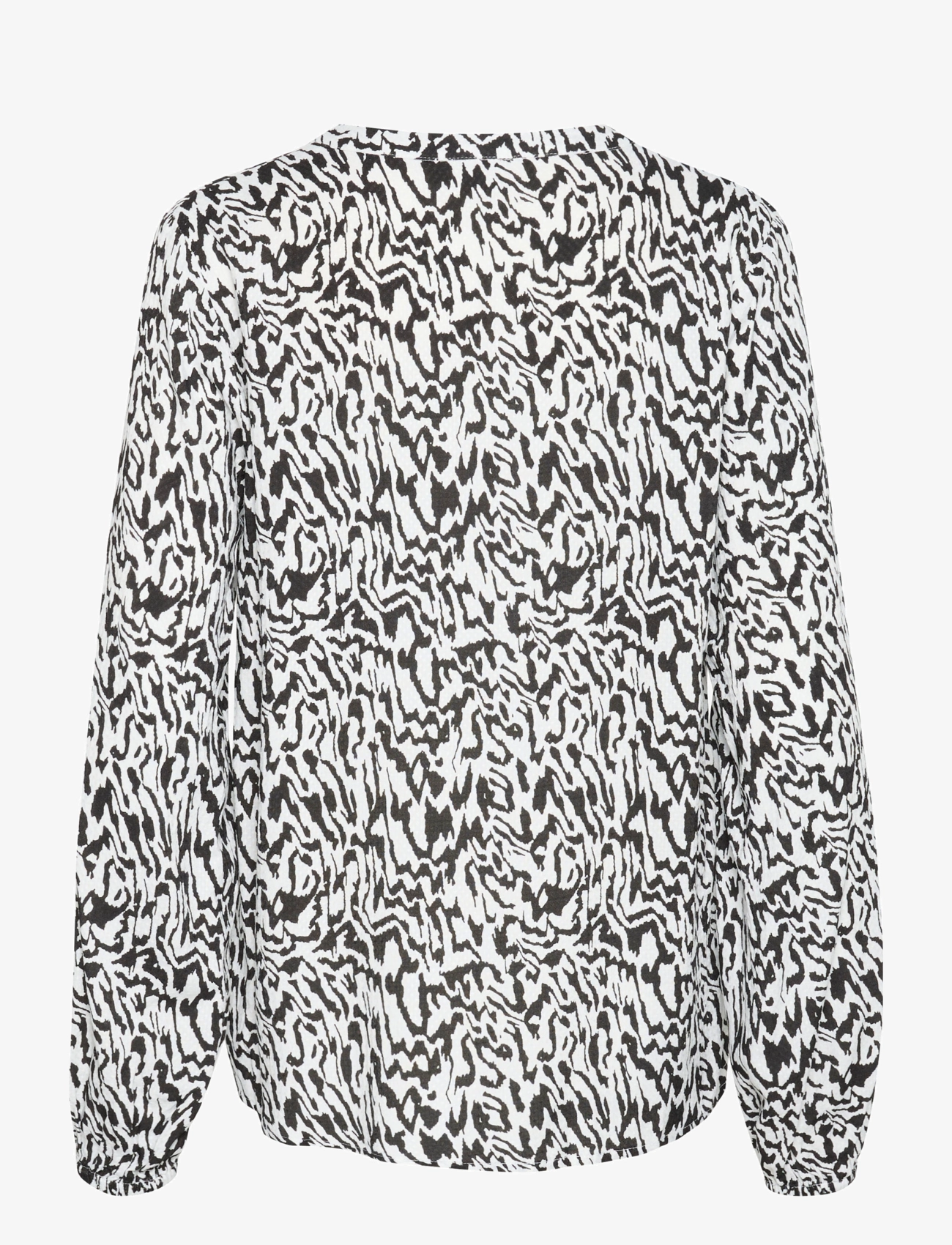 Kaffe - KAmathilde Blouse - langærmede bluser - chalk/black graphic lines - 2