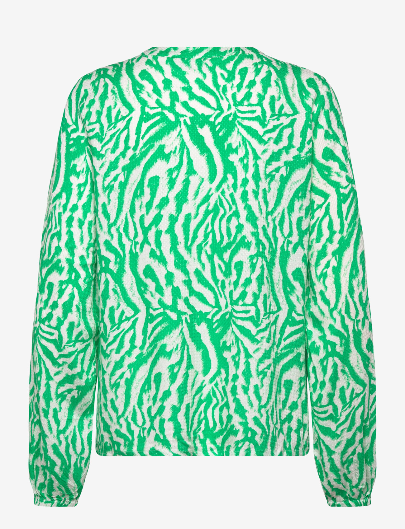 Kaffe - KAmathilde Blouse - langærmede bluser - bright green/chalk s animal - 1
