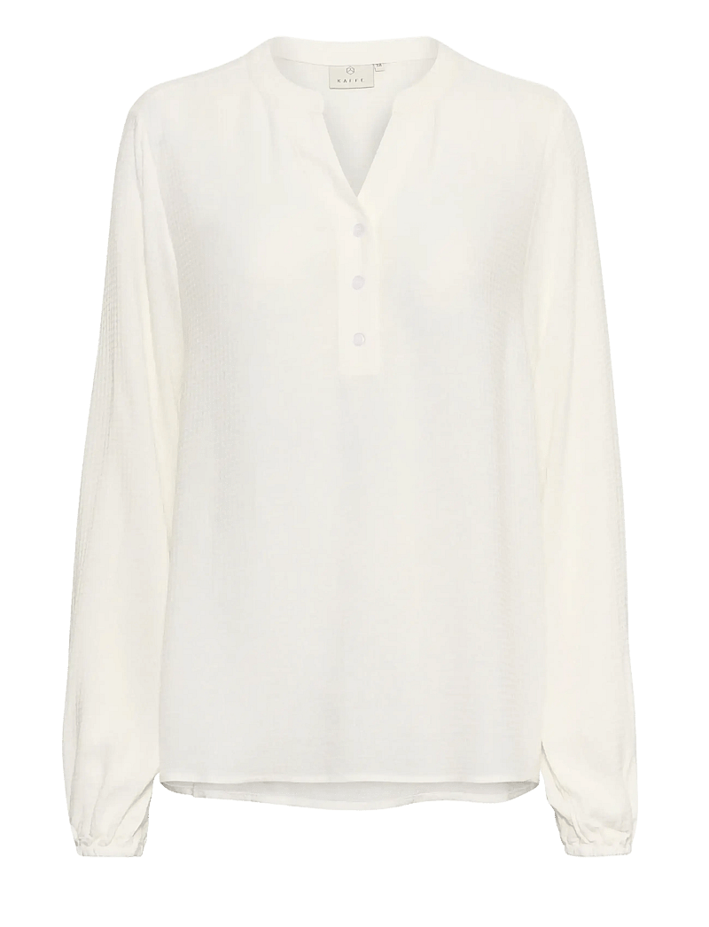 Kaffe - KAmathilde Blouse - long sleeved blouses - chalk - 1