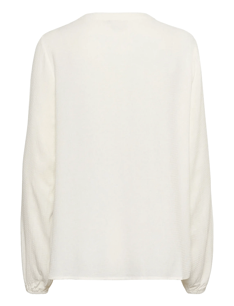 Kaffe - KAmathilde Blouse - long sleeved blouses - chalk - 2