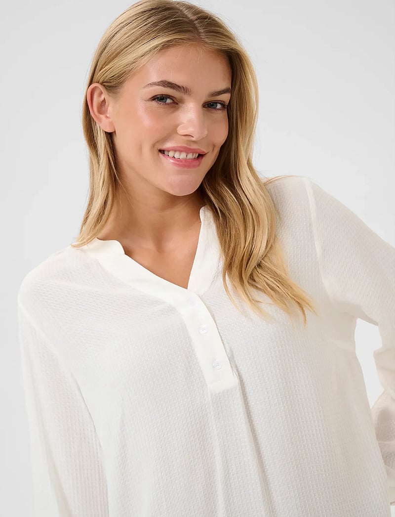 Kaffe - KAmathilde Blouse - long sleeved blouses - chalk - 5