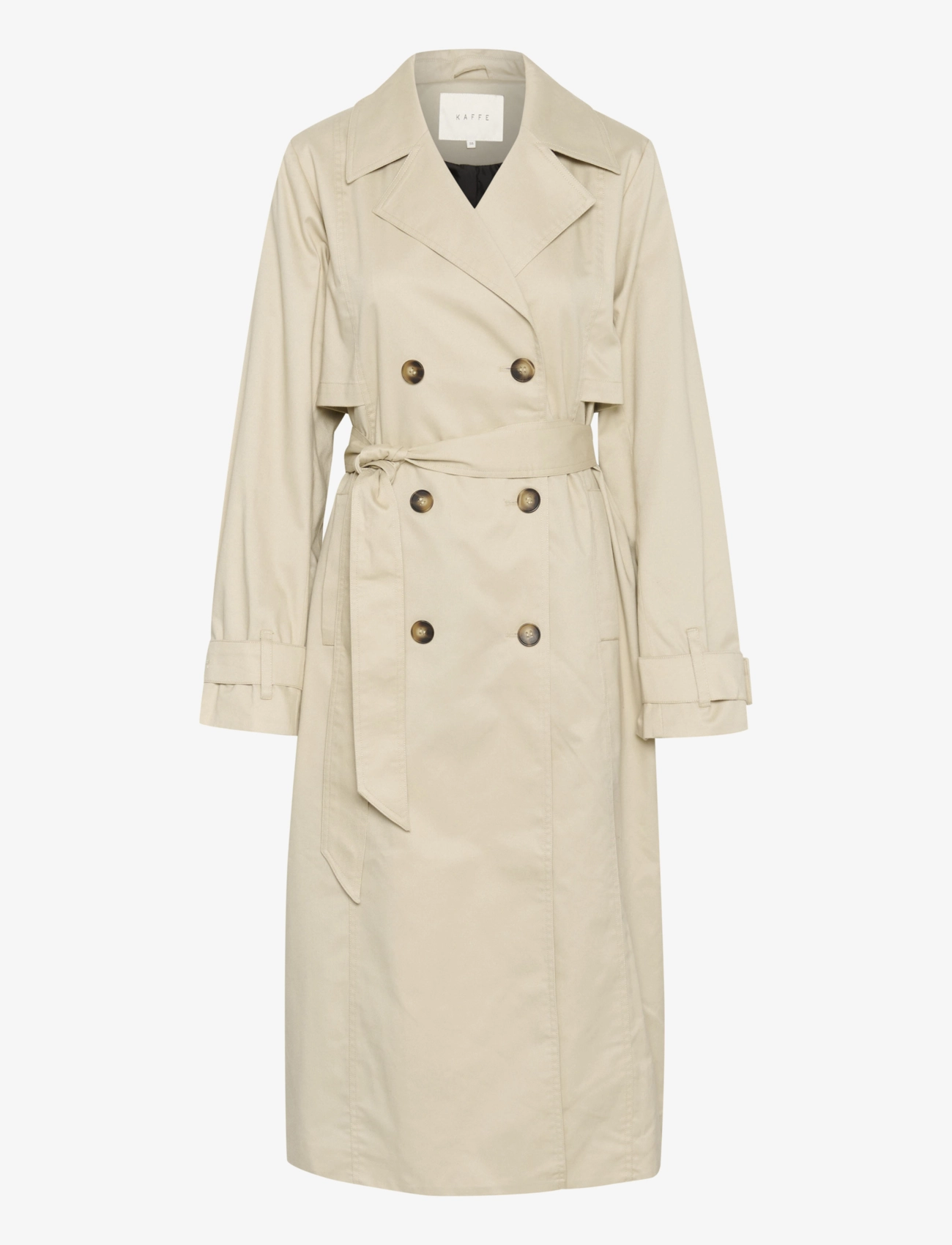 KAFFE Kapatricia Trench Mantel Beige - 46 - Damen