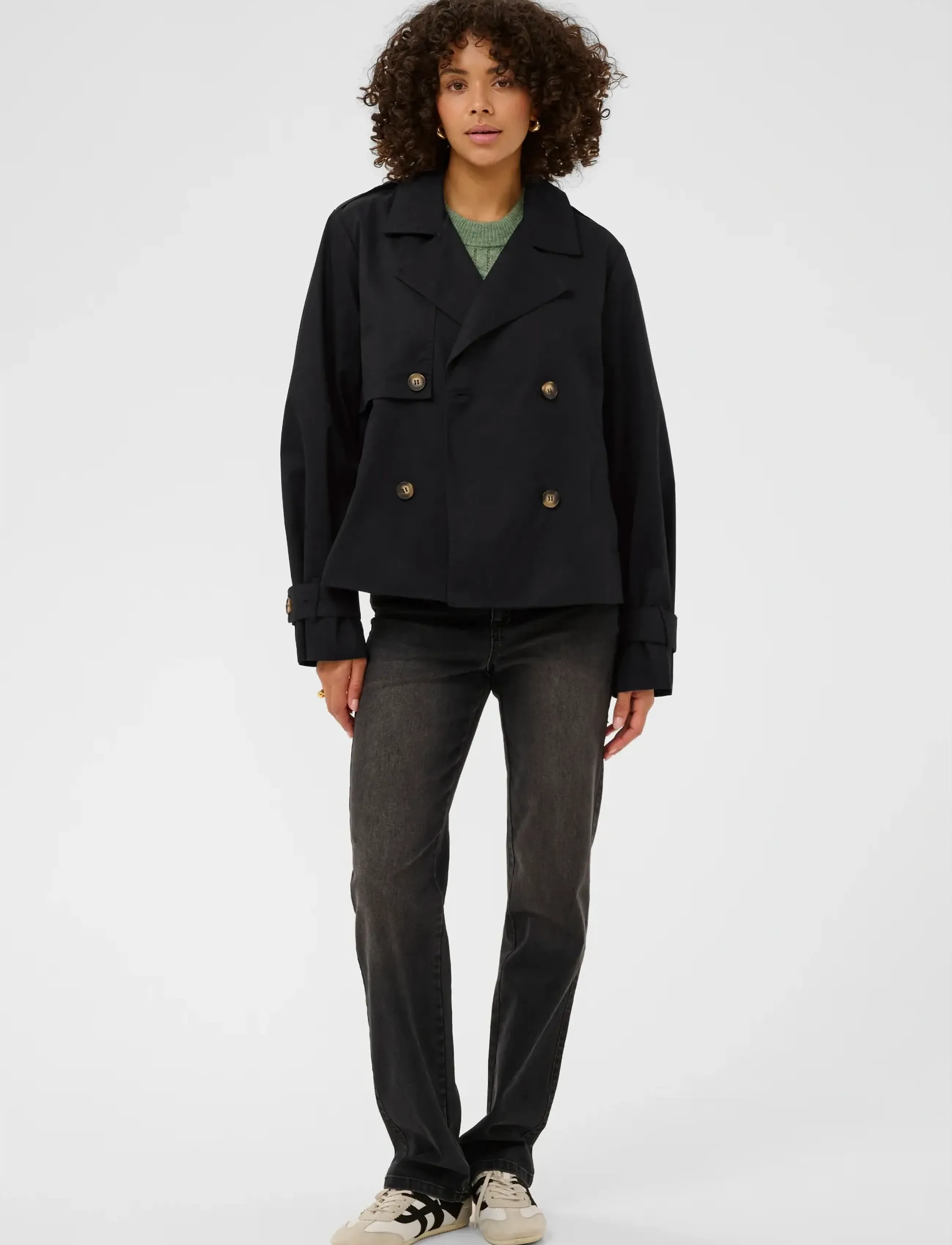 Kaffe - KApatricia Jacket - ytterkläder - black deep - 3