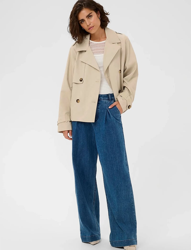 Kaffe - KApatricia Jacket - trenchcoats - feather gray - 3