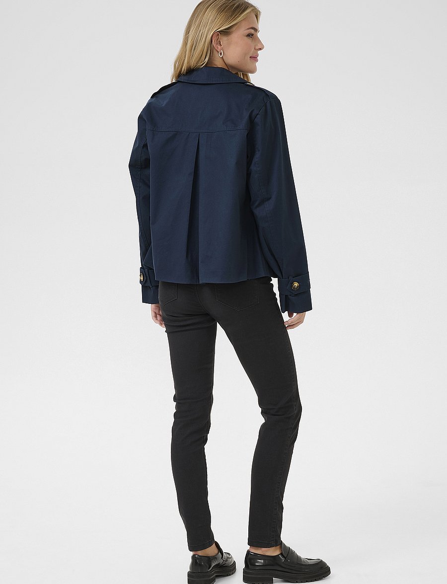 Kaffe - KApatricia Jacket - forårsjakker - midnight marine - 4