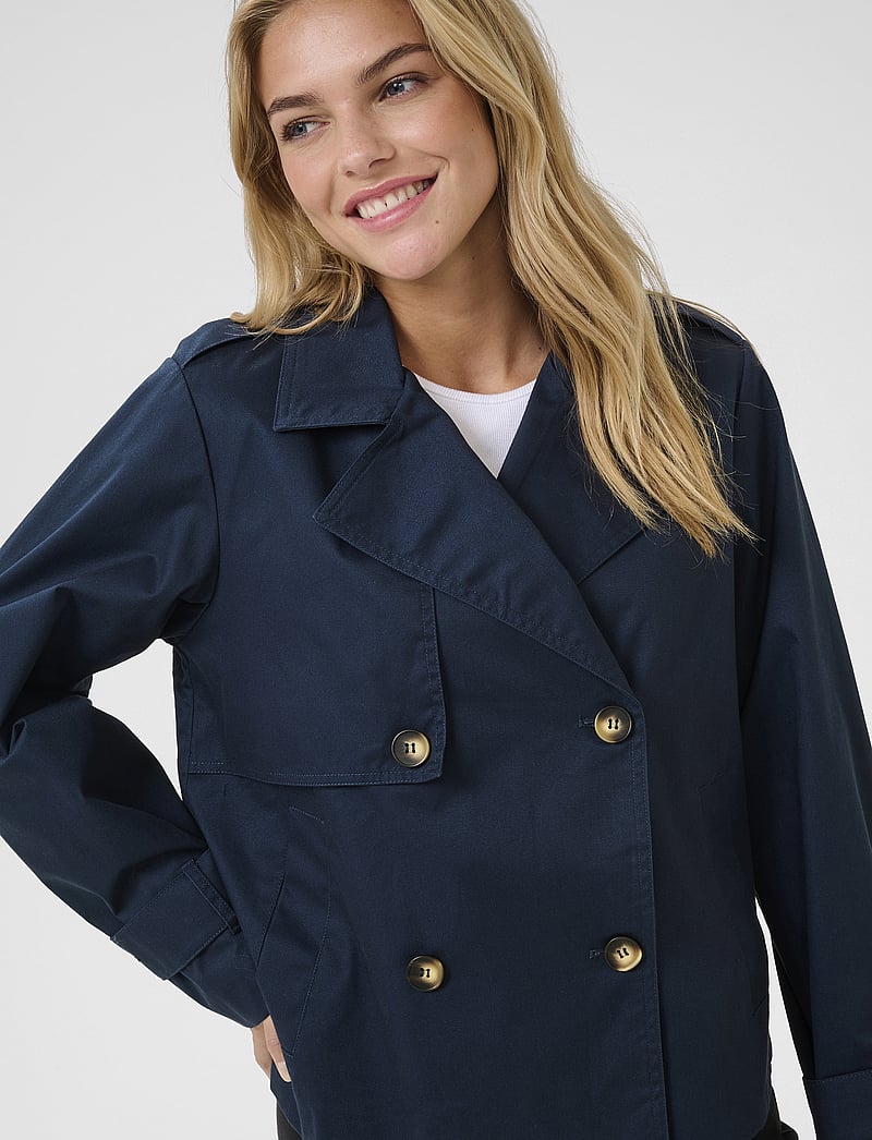 Kaffe - KApatricia Jacket - forårsjakker - midnight marine - 5