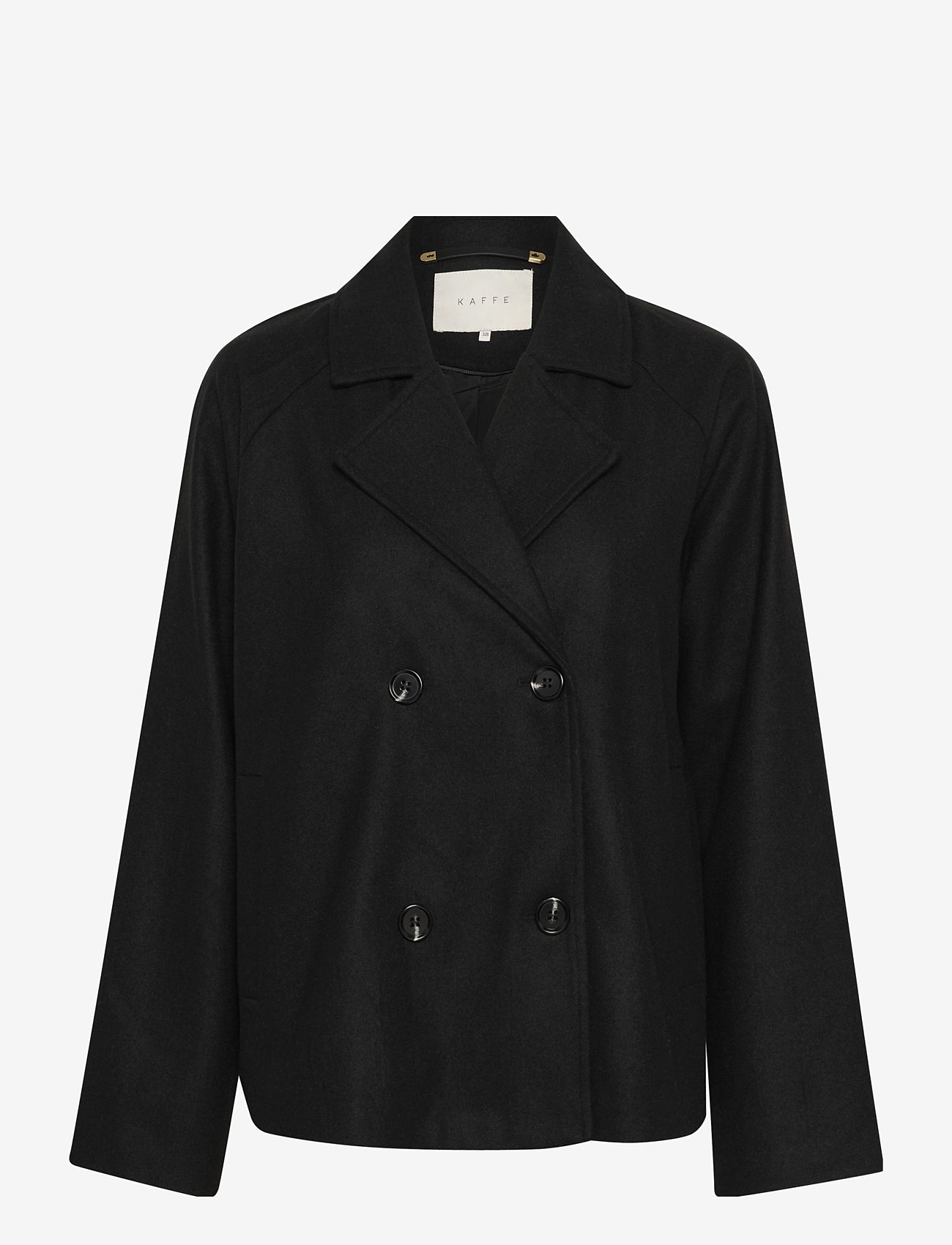 Kaffe - KAfanny Short Jacket - höstjackor - black deep cc - 0