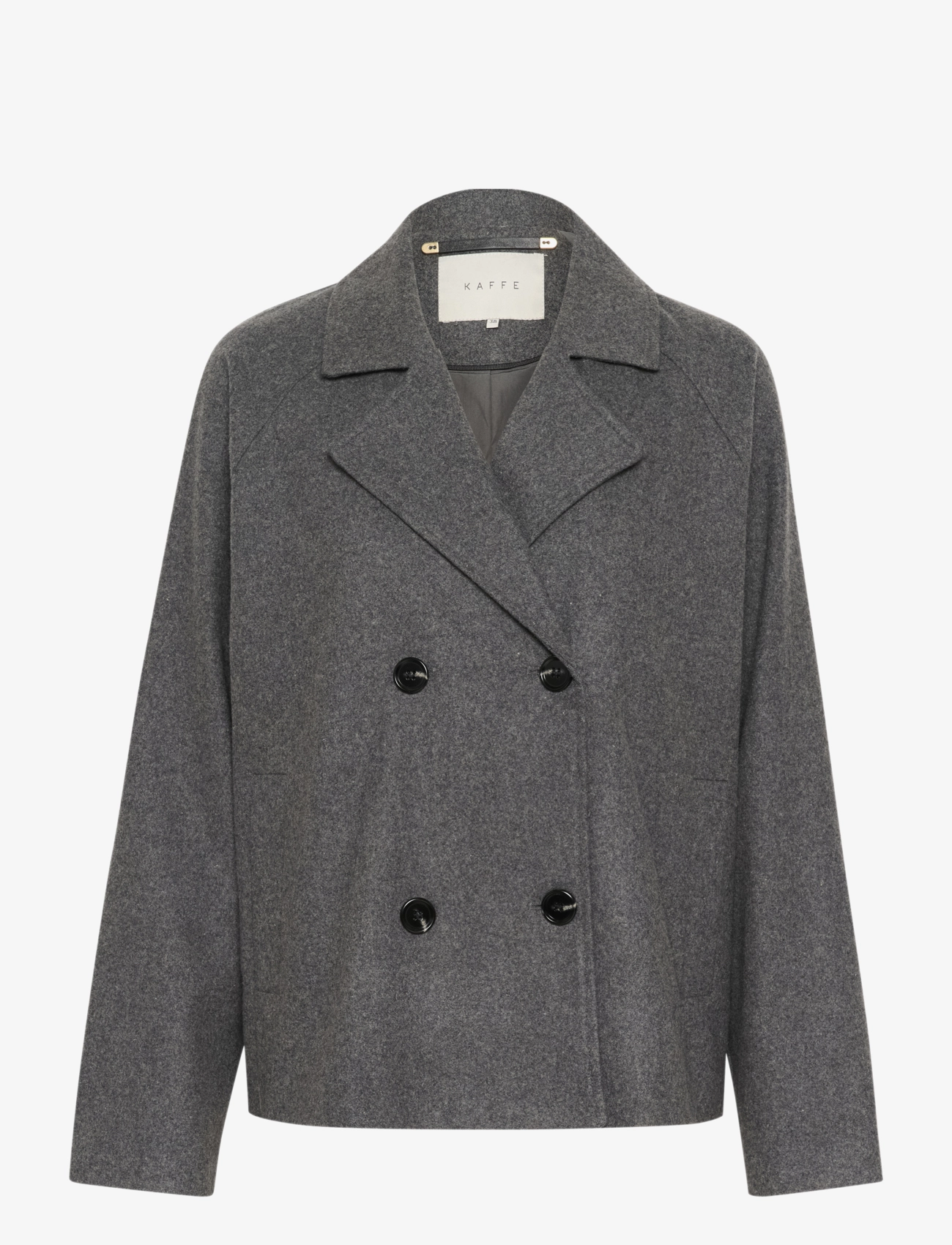 KAFFE Kafanny Kurz Jacke Grau - 36 - Damen