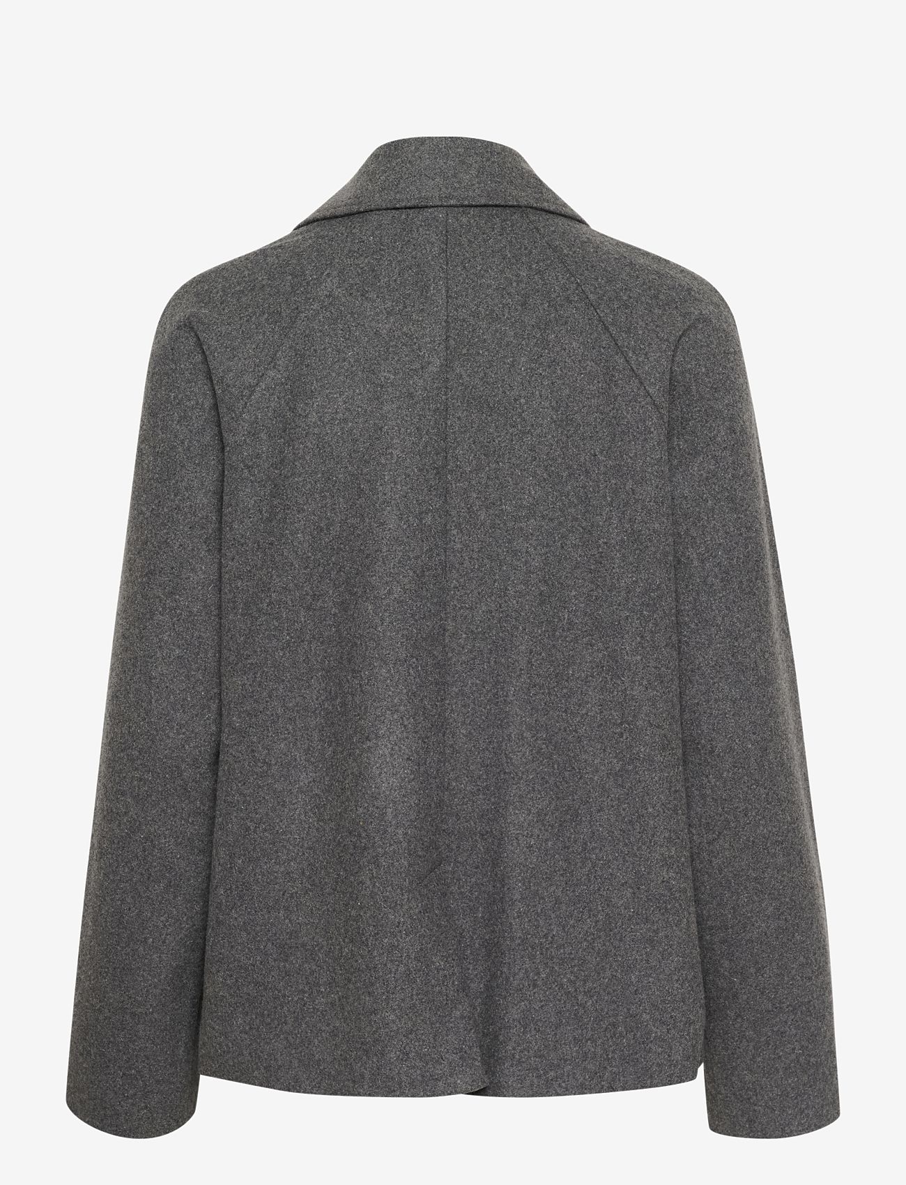 Kaffe - KAfanny Short Jacket - sügisjakid - grey melange - 1