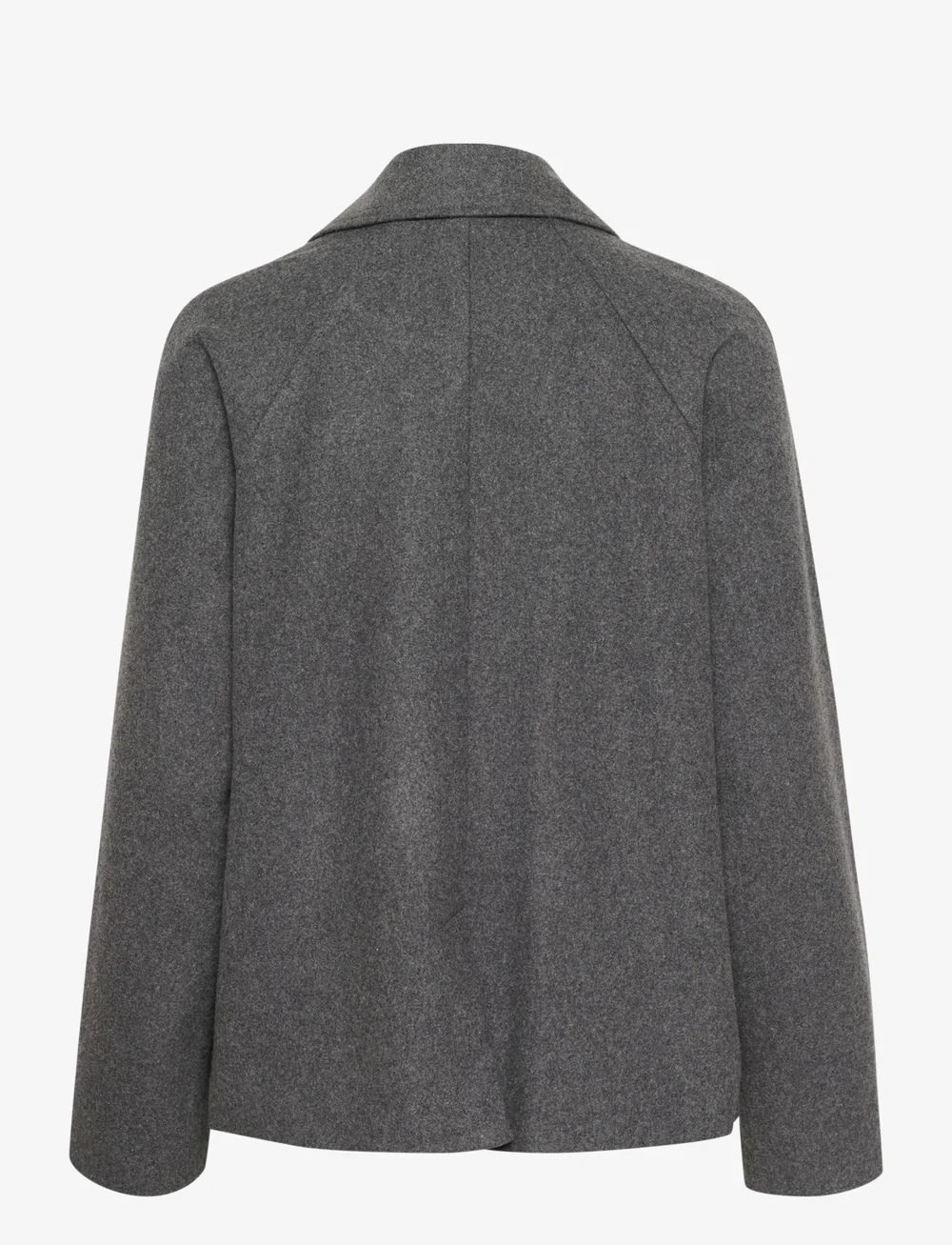 Kaffe - KAfanny Short Jacket - uldjakker - grey melange - 2